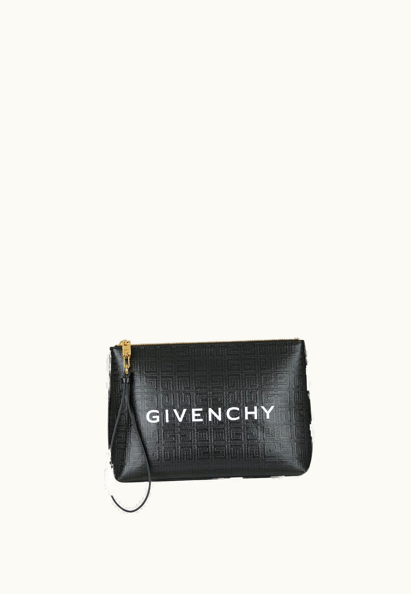 Givenchy Givenchy Travel Pouch In 4G Coated Canvas - Black