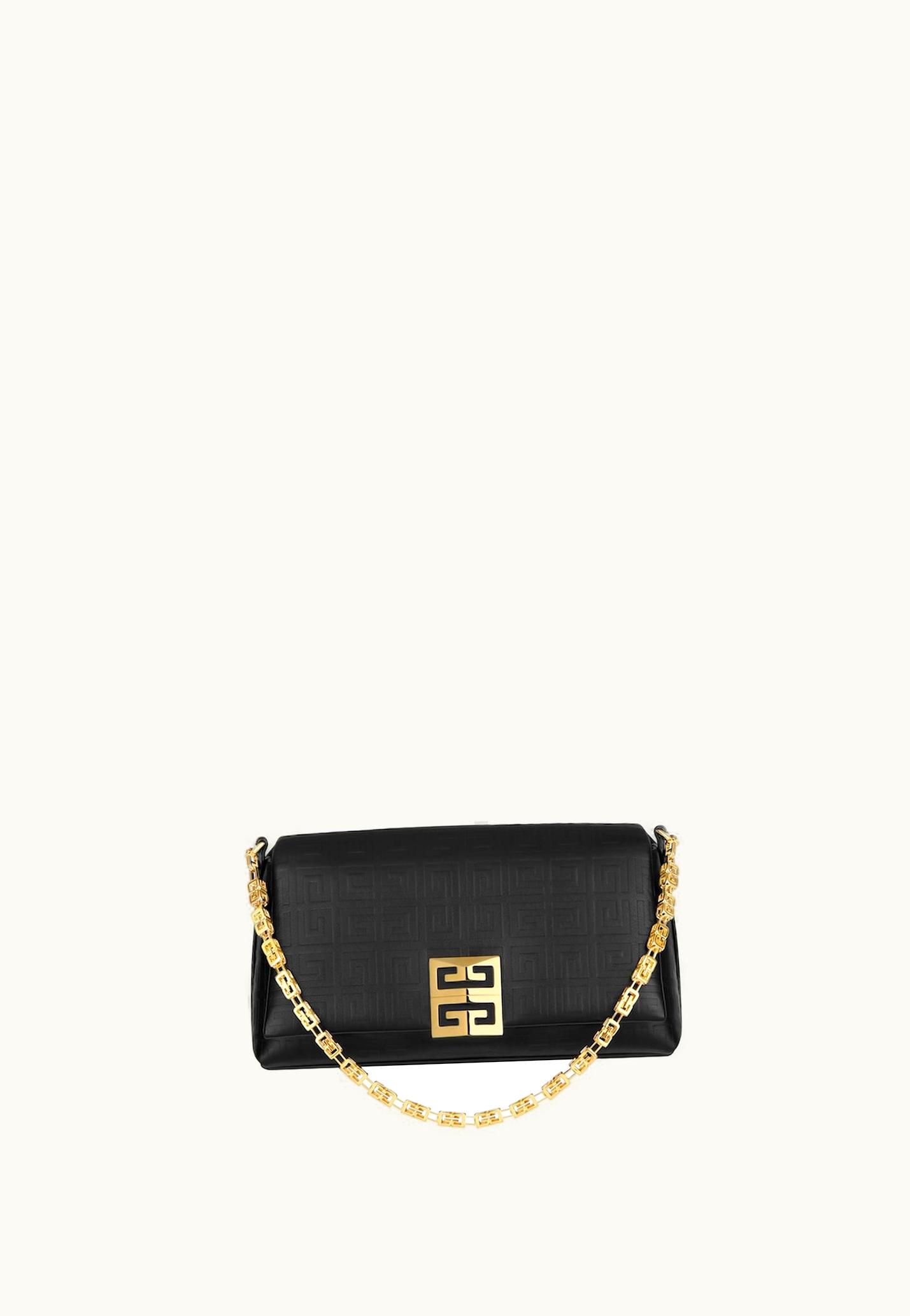 Givenchy Givenchy Small 4G Soft Bag In 4G Leather - Black