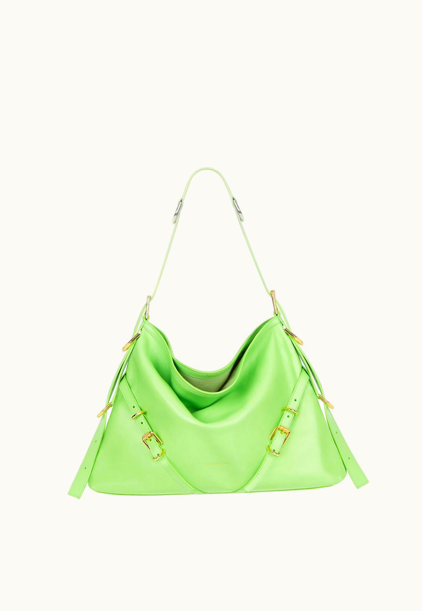 Givenchy Givenchy Medium Voyou Bag In Leather - Mint Green