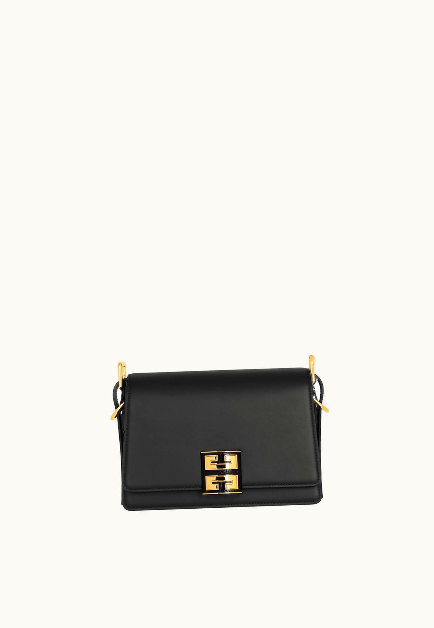 Givenchy Givenchy Medium 4G Crossbody Bag In Box Leather - Black