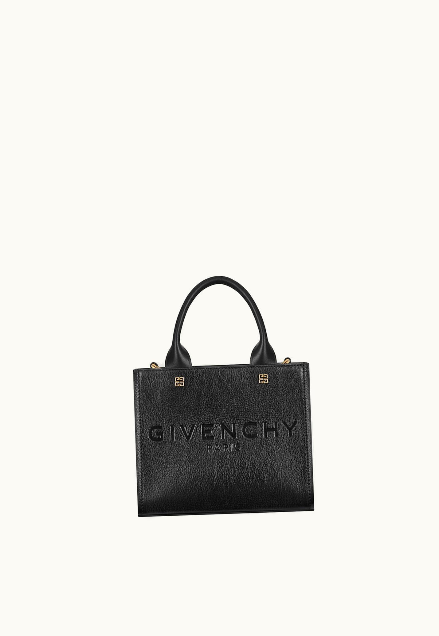 Givenchy Givenchy Mini G-Tote Shopping Bag In Leather - Black