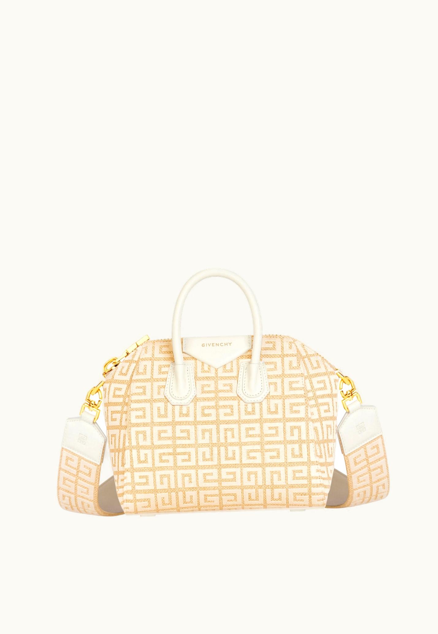 Givenchy Givenchy Mini Antigona Bag In 4G Jute - Ivory