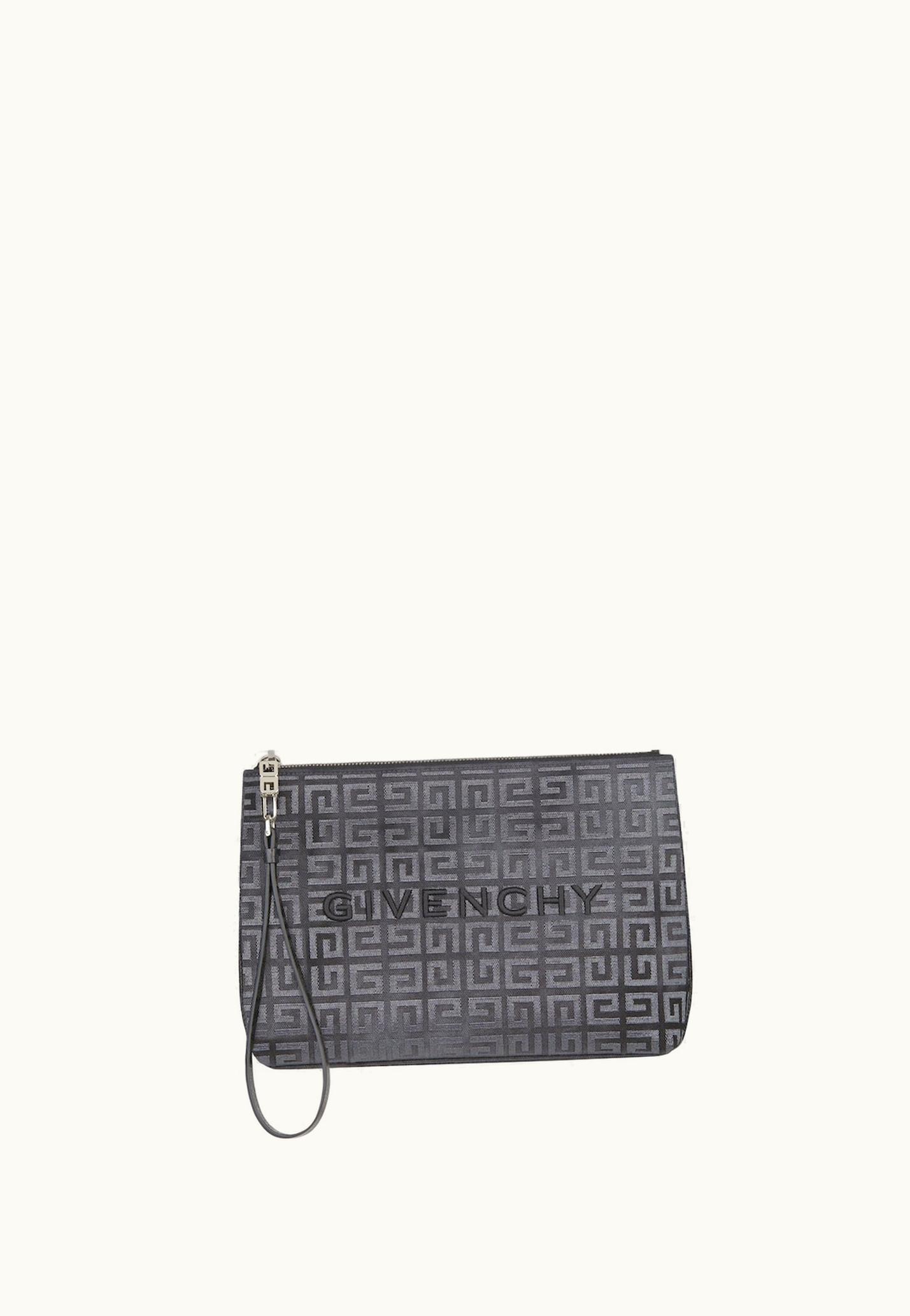 Givenchy Givenchy Travel Pouch In 4G Lurex Embroidery - Dark Grey