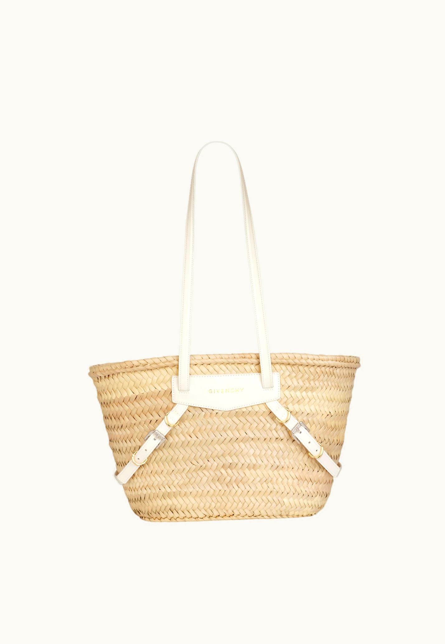 Givenchy Givenchy Small Voyou Basket Bag In Raffia - Ivory