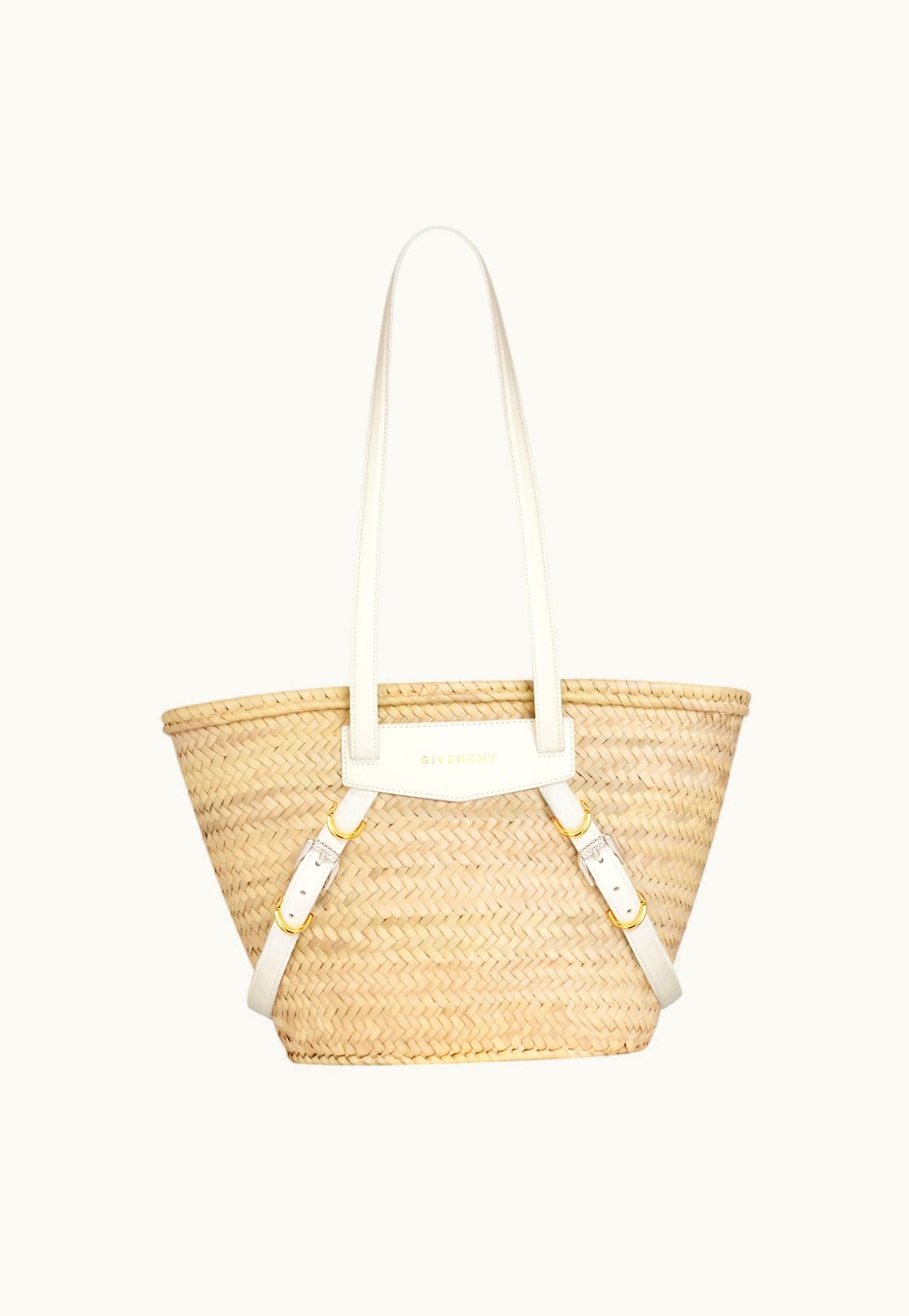 Givenchy Givenchy Medium Voyou Basket Bag In Raffia - Ivory