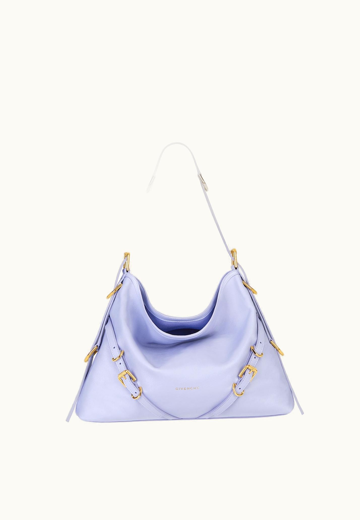 Givenchy Givenchy Medium Voyou Bag In Leather - Lavender
