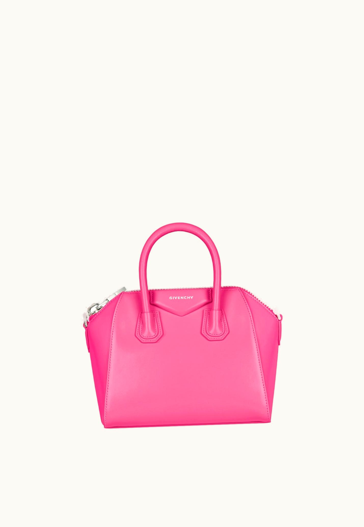 Givenchy Givenchy Mini Antigona Bag In Box Leather - Neon Pink