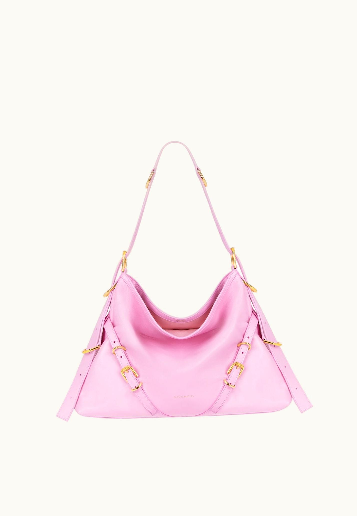 Givenchy Givenchy Medium Voyou Bag In Leather - Silk Pink