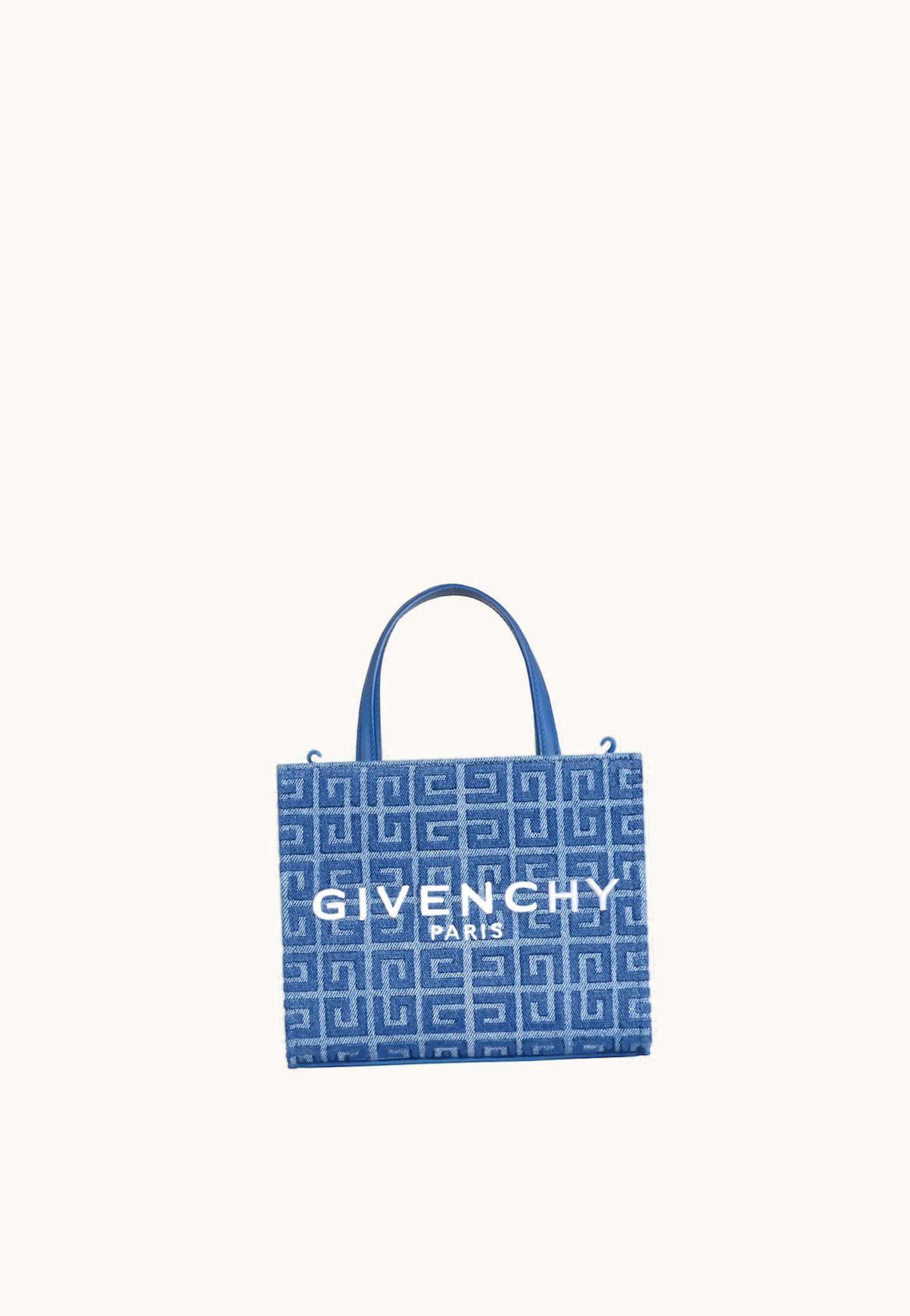 Givenchy Givenchy Mini G-Tote Shopping Bag In 4G Denim - Medium Blue
