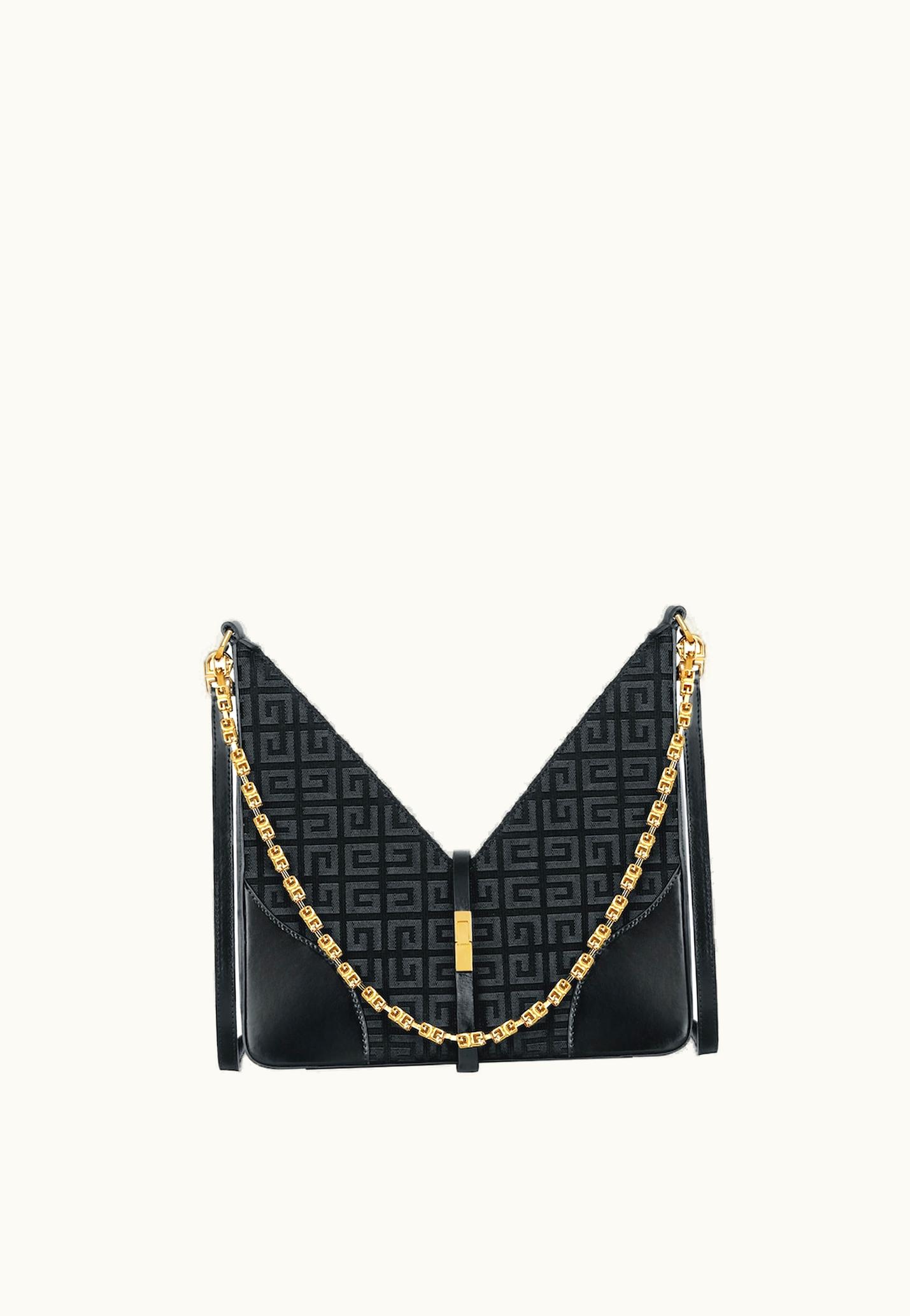 Givenchy Givenchy Small Cut Out Bag In 4G Embroidered Canvas - Black