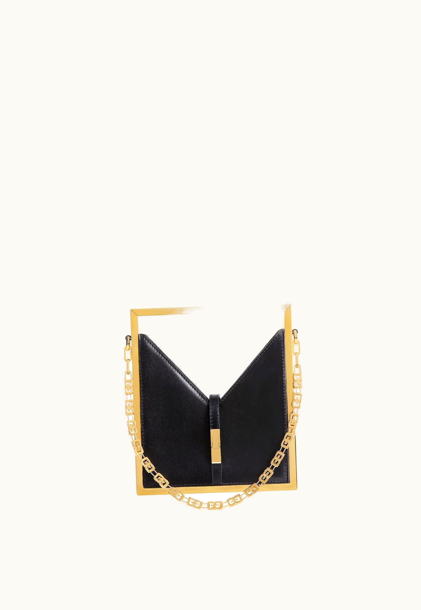 Givenchy Givenchy Micro Cut Out Bag In Box Leather With Frame - Black