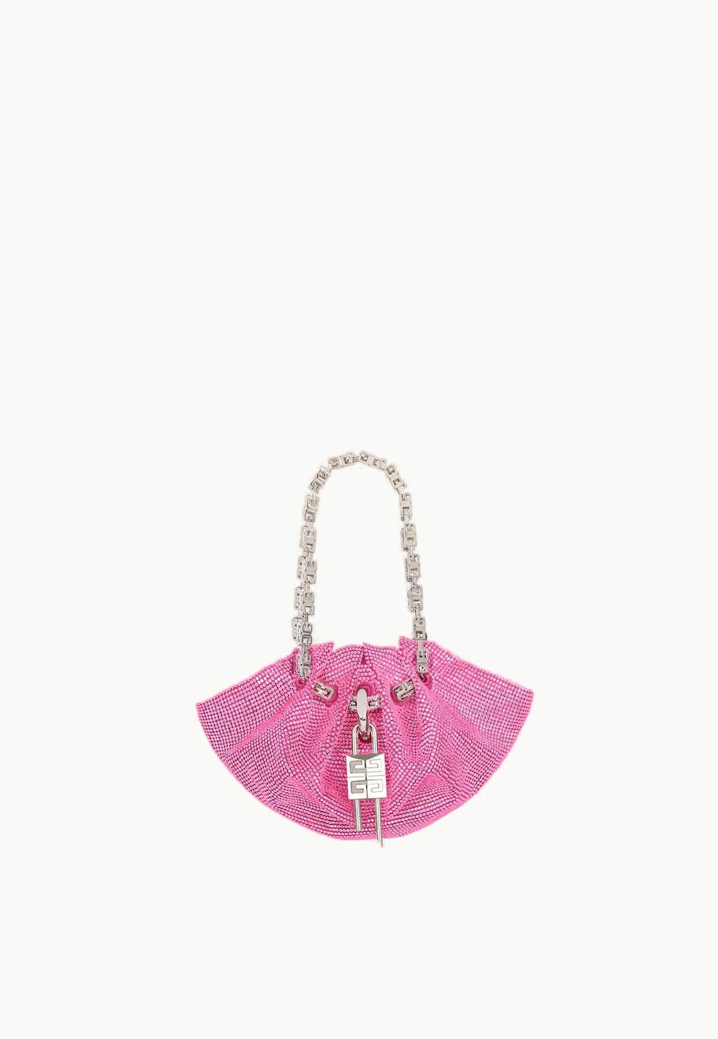 Givenchy Givenchy Mini Kenny Bag In Satin With Strass - Neon Pink