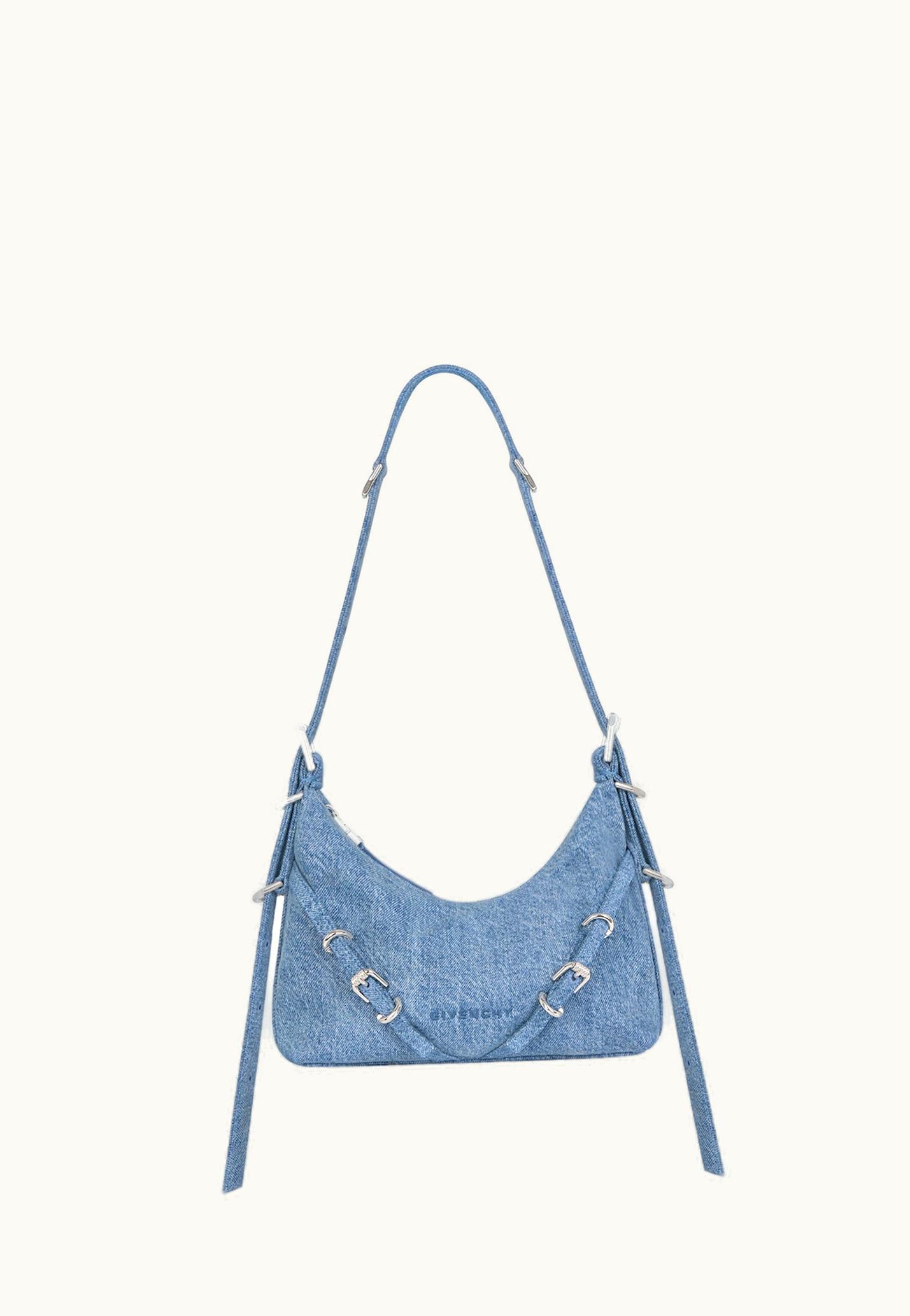 Givenchy Givenchy Mini Voyou Bag In Denim - Medium Blue