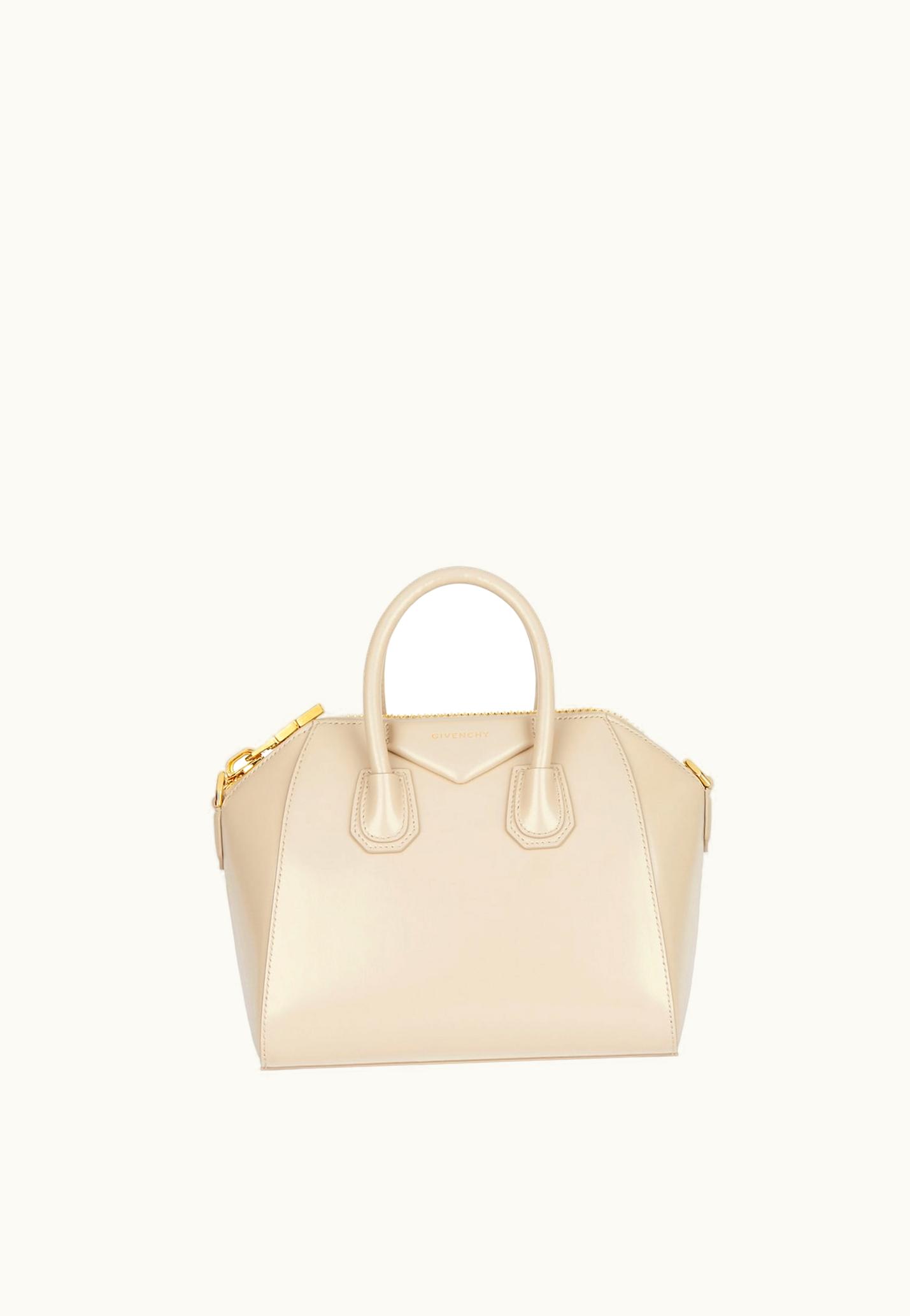 Givenchy Givenchy Mini Antigona Bag In Box Leather - Natural Beige