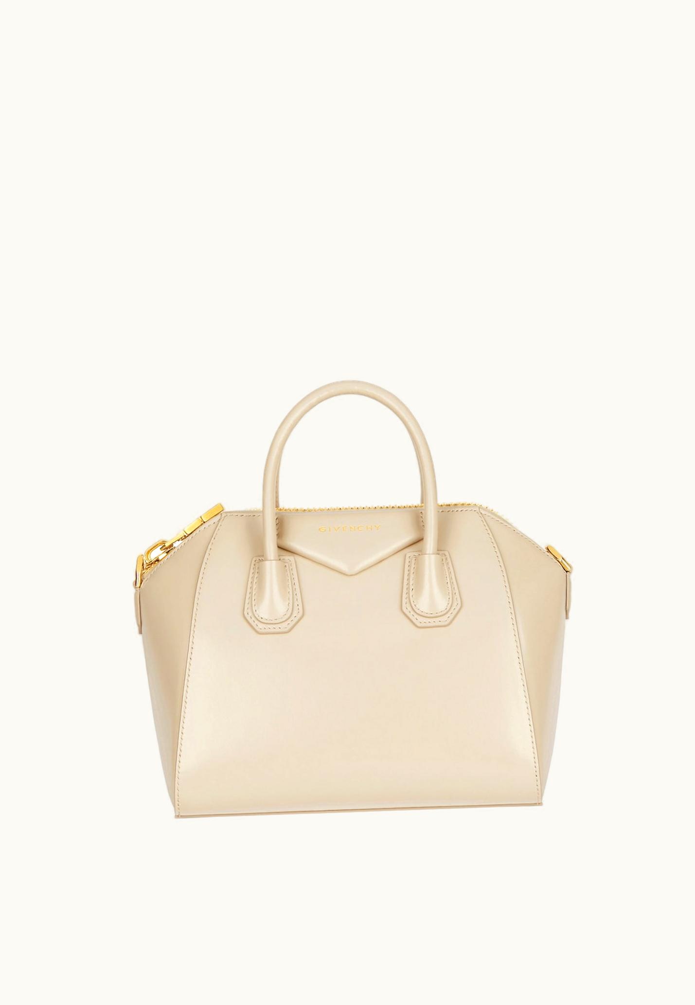 Givenchy Givenchy Small Antigona Bag In Box Leather - Natural Beige