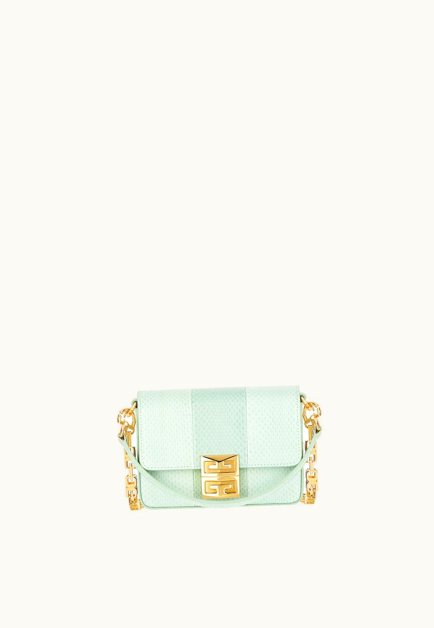 Givenchy Givenchy Small 4G Bag In Ayers With Chain - Celadon