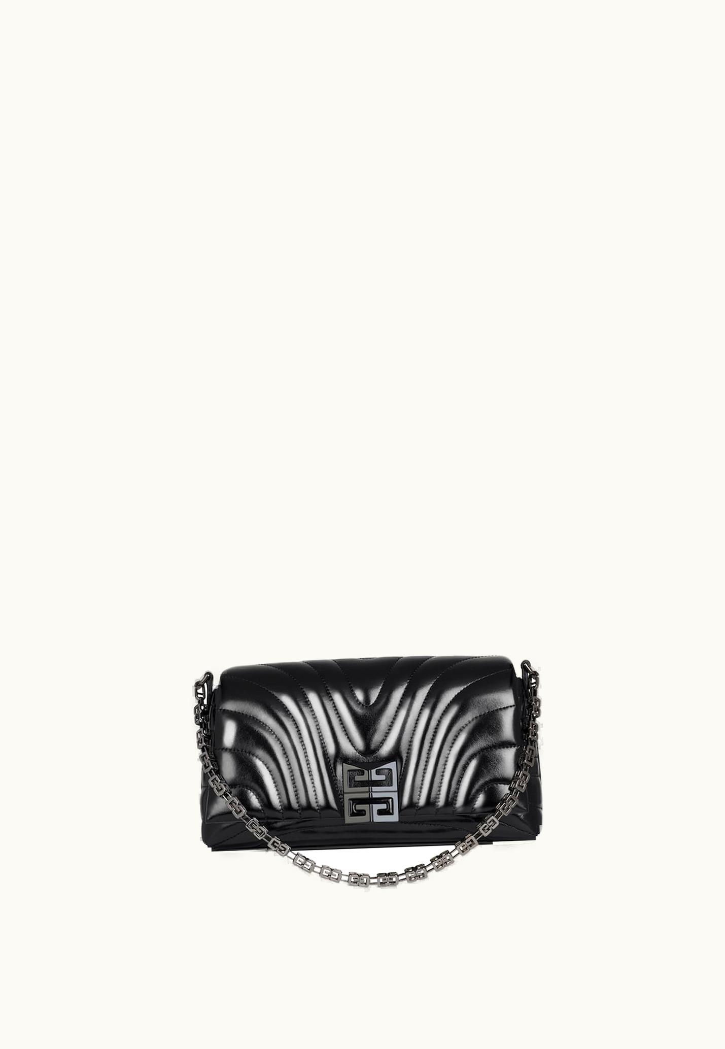 Givenchy Givenchy Small 4G Soft Bag In Shiny Leather - Black