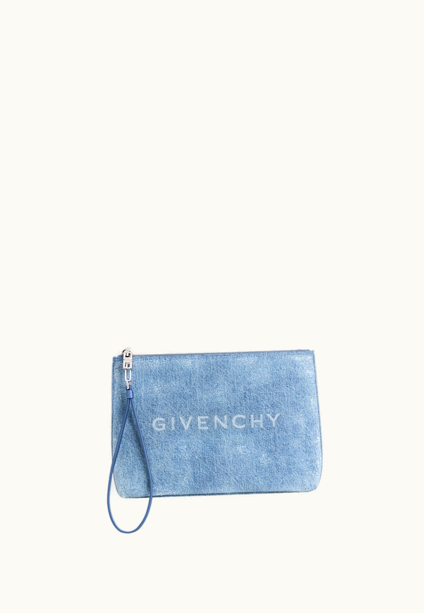 Givenchy Givenchy Travel Pouch In Denim - Medium Blue MEDIUM BLUE