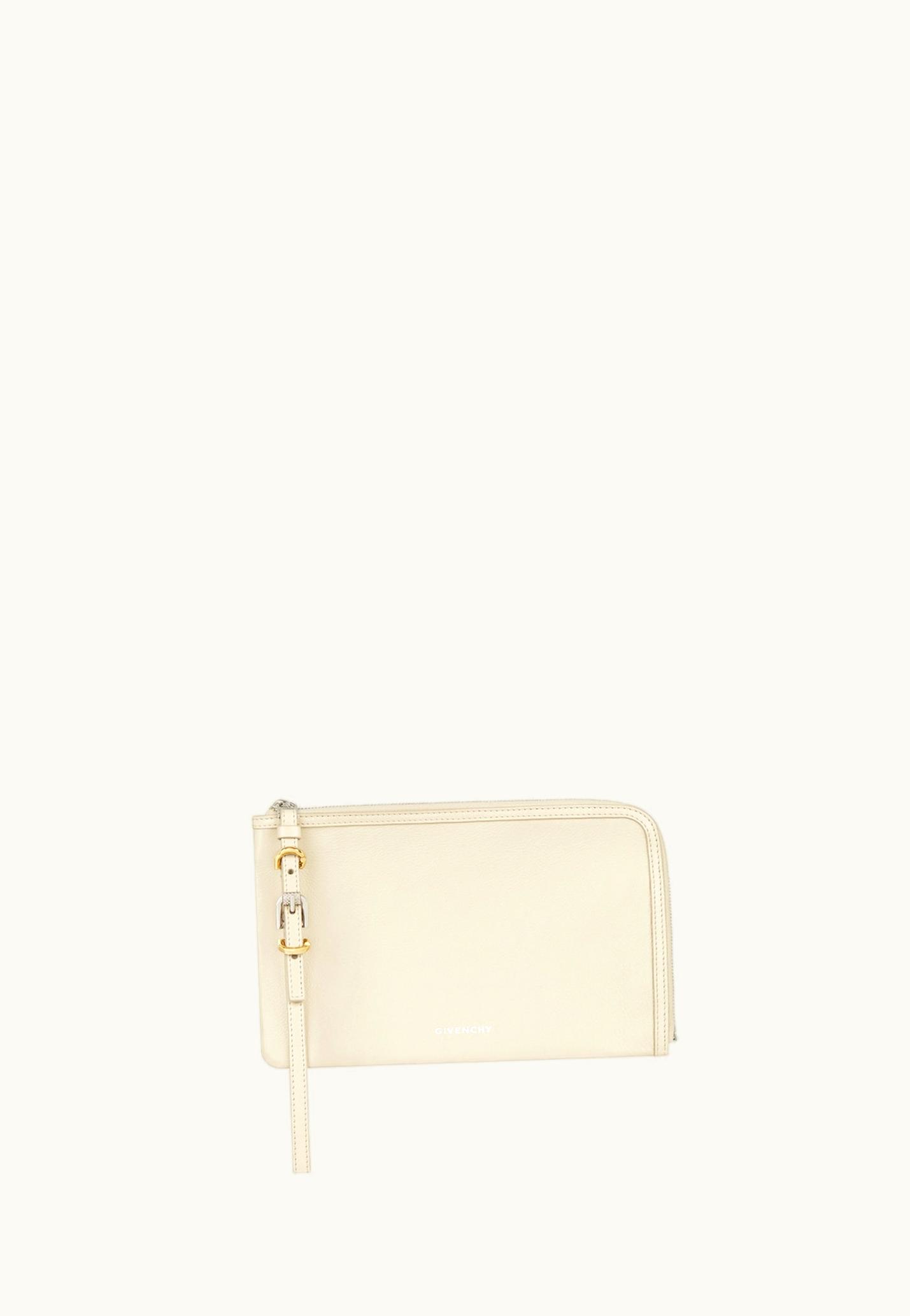Givenchy Givenchy Voyou Pouch In Leather - Natural Beige
