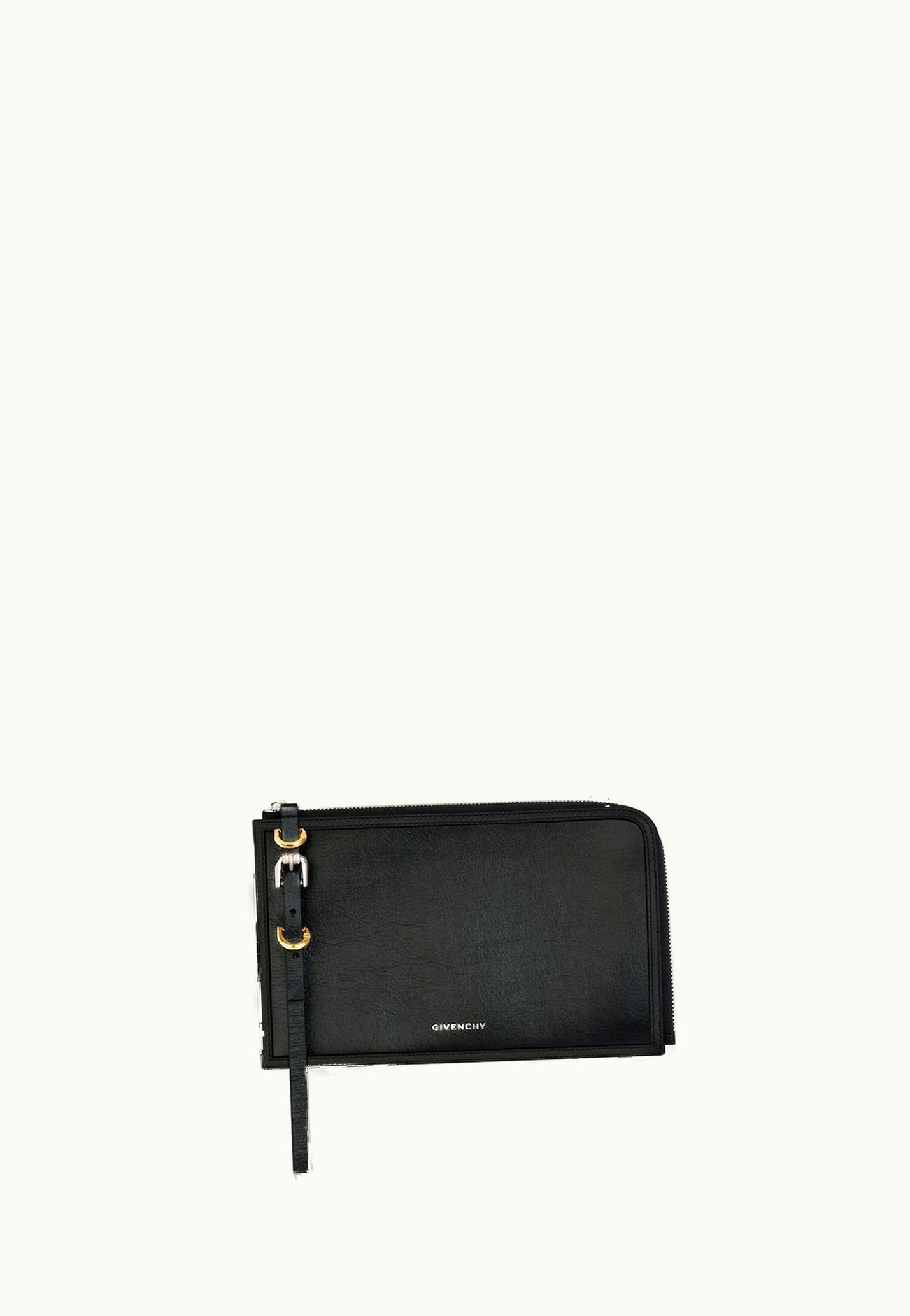 Givenchy Givenchy Voyou Pouch In Leather - Black