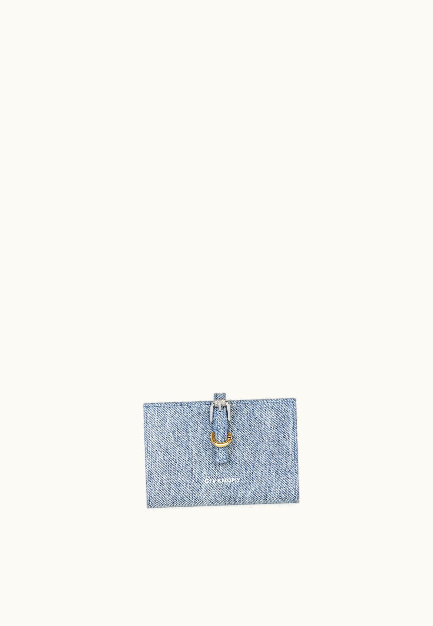 Givenchy Givenchy Voyou Wallet In Denim - Medium Blue