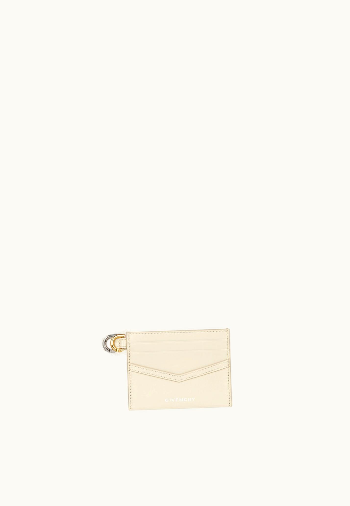 Givenchy Givenchy Voyou Card Holder In Leather - Natural Beige