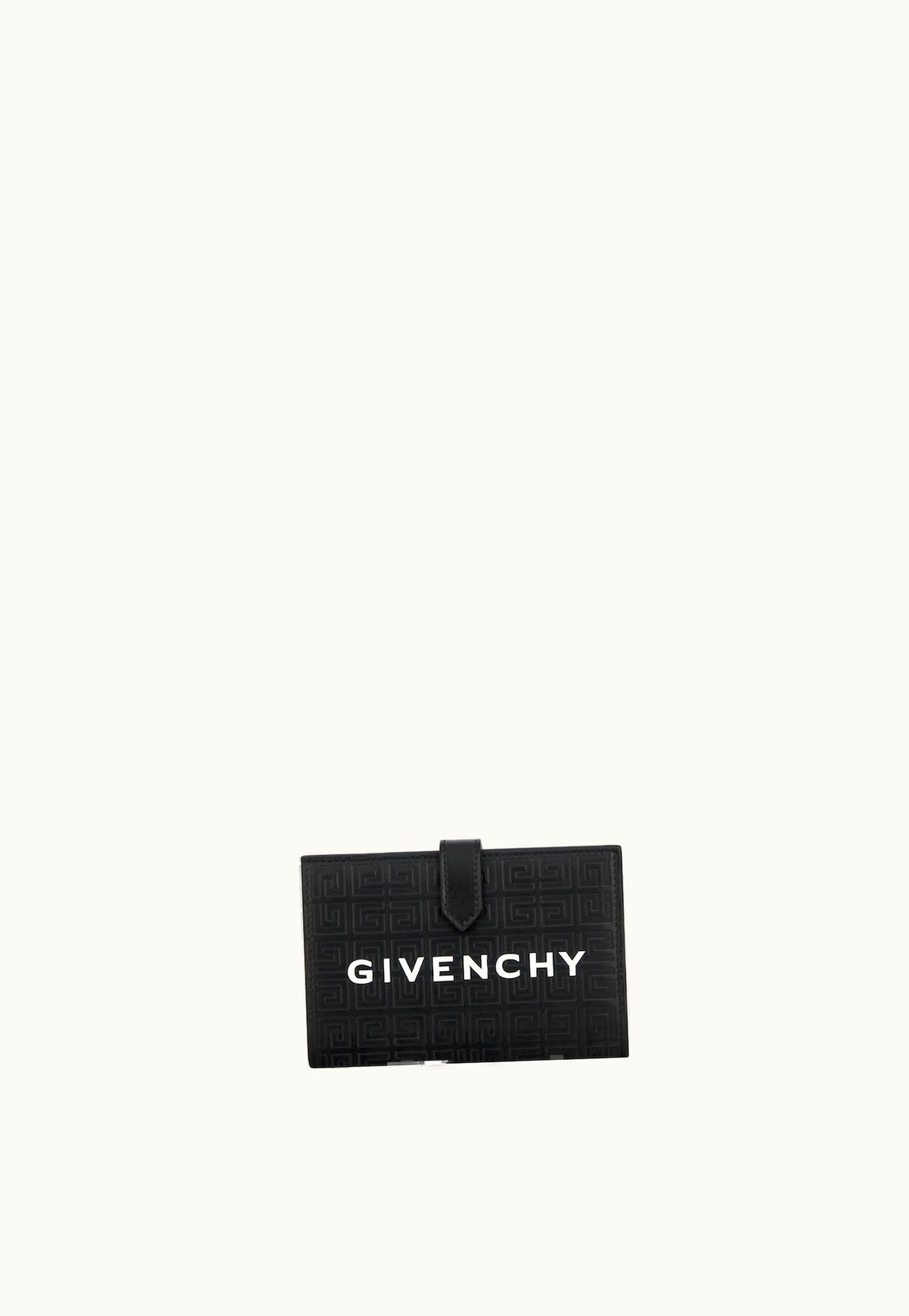 Givenchy Givenchy G-Cut Wallet In 4G Leather - Black