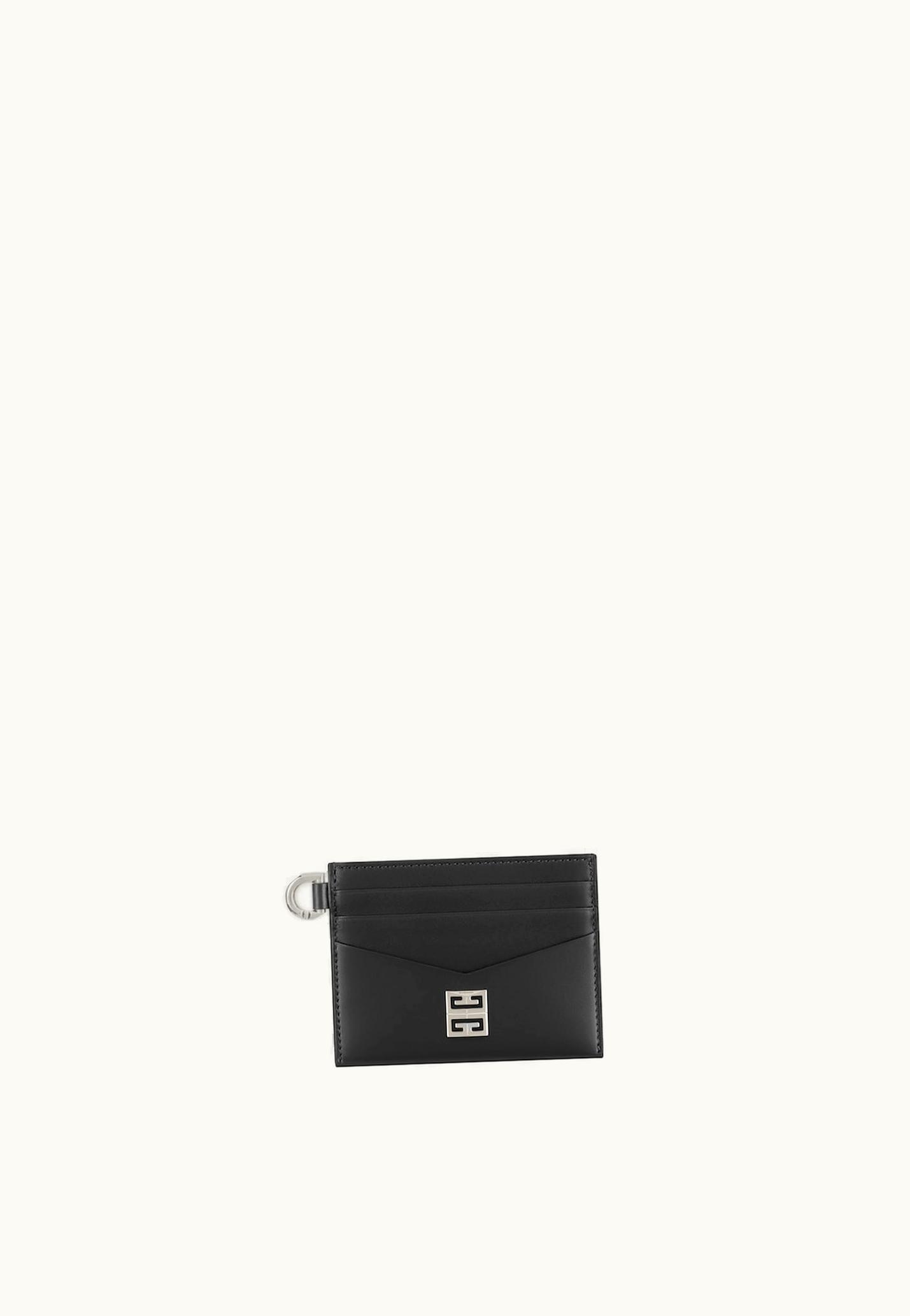 Givenchy Givenchy 4G Card Holder In Box Leather - Black
