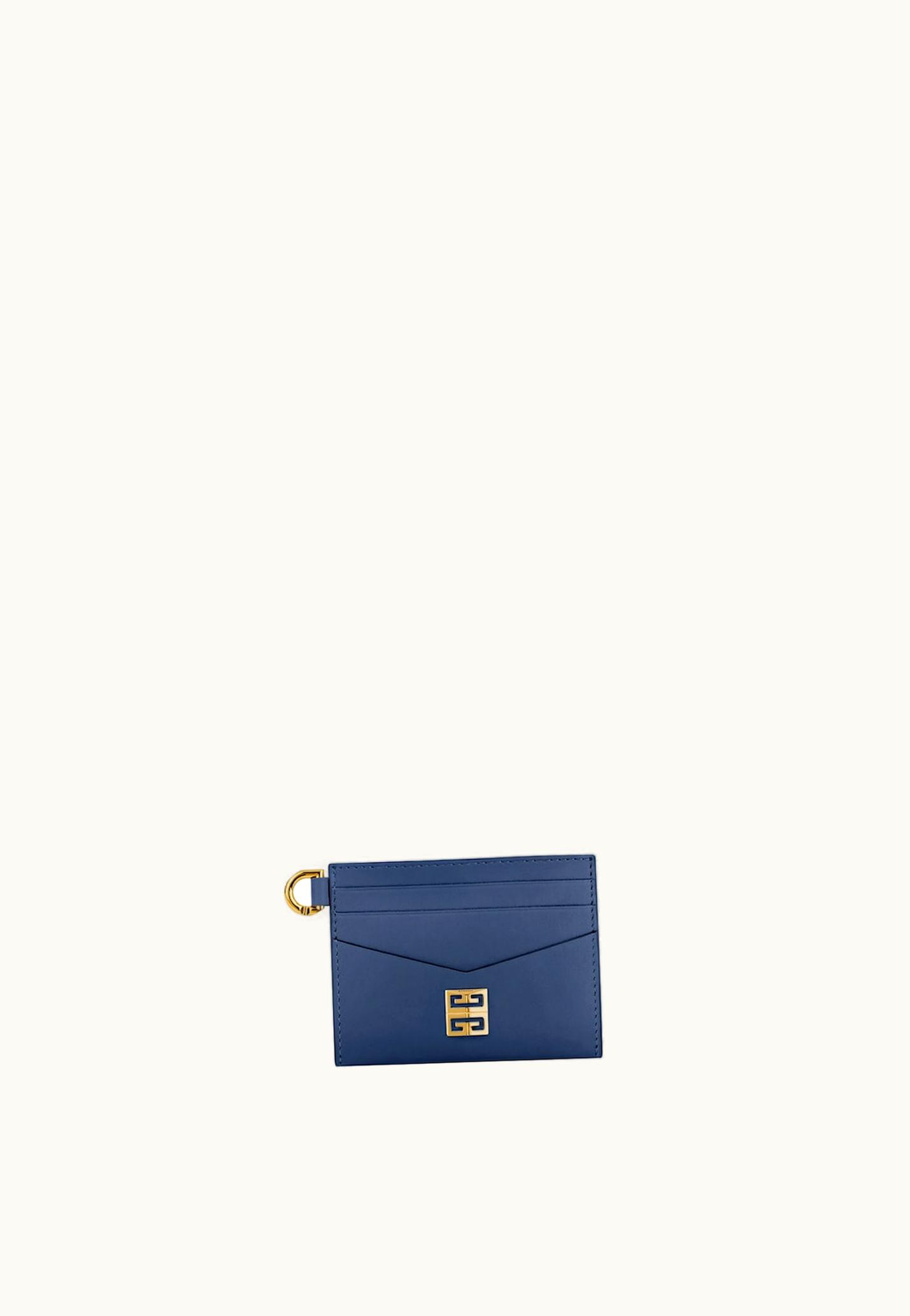 Givenchy Givenchy 4G Card Holder In Box Leather - Navy