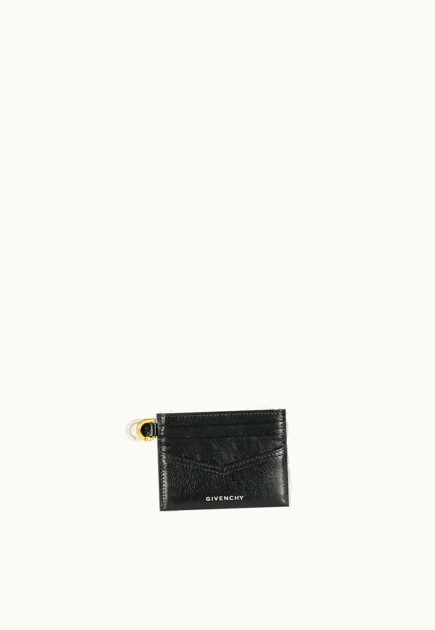Givenchy Givenchy Voyou Card Holder In Leather - Black