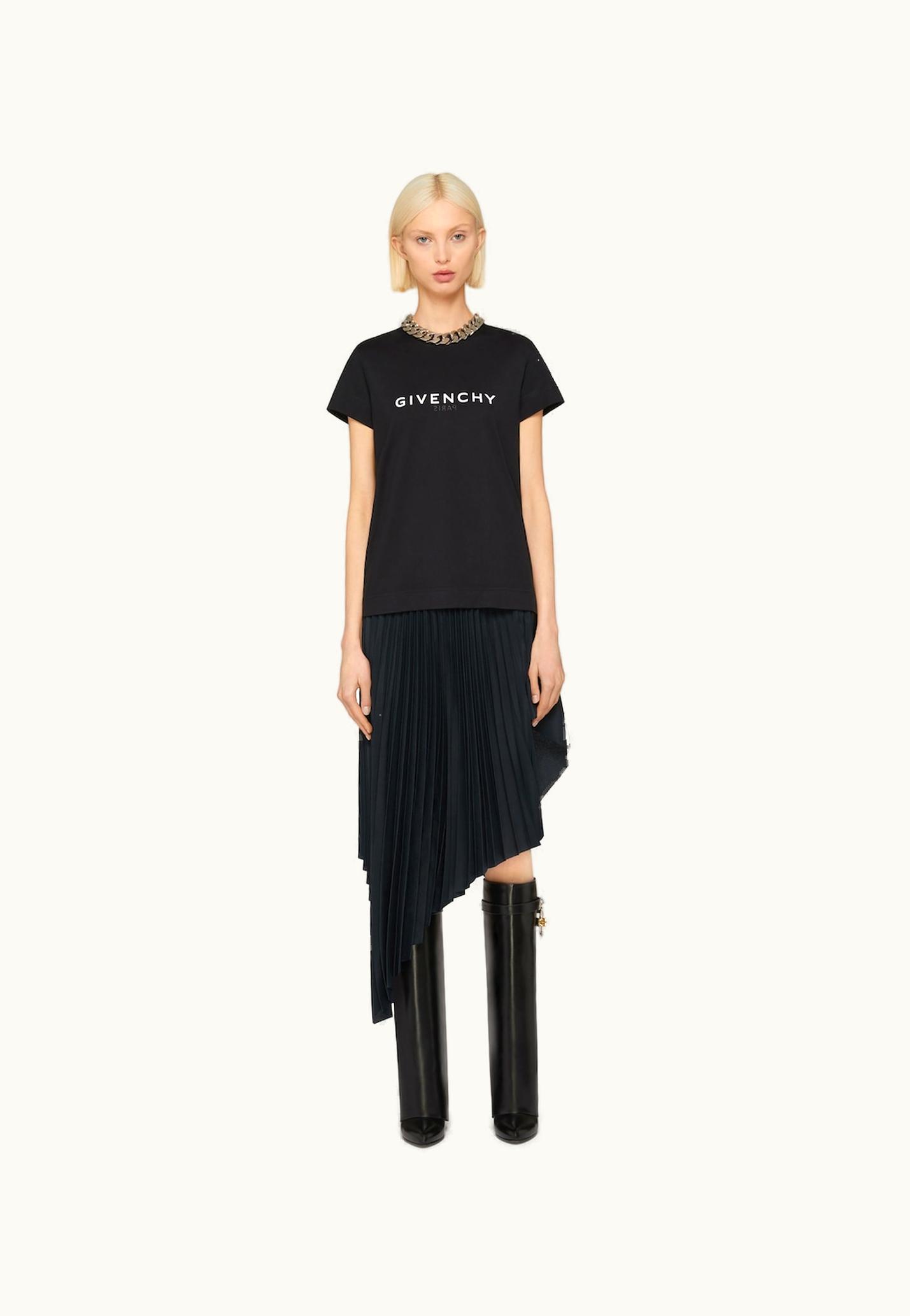 Givenchy Givenchy Reverse Slim Fit T-Shirt In Cotton - Black