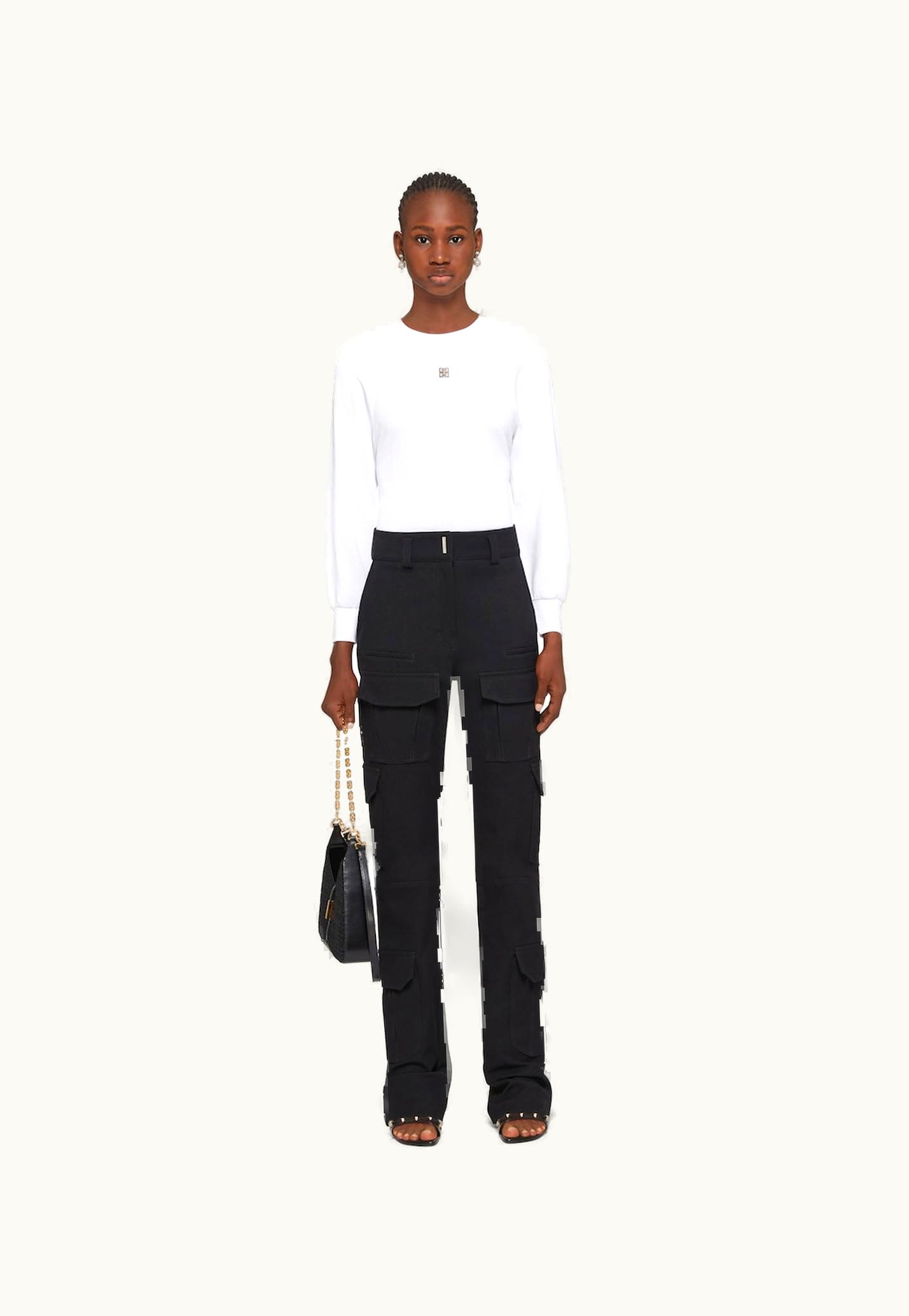 Givenchy Givenchy Slim Fit Sweatshirt In Fleece - White WHITE