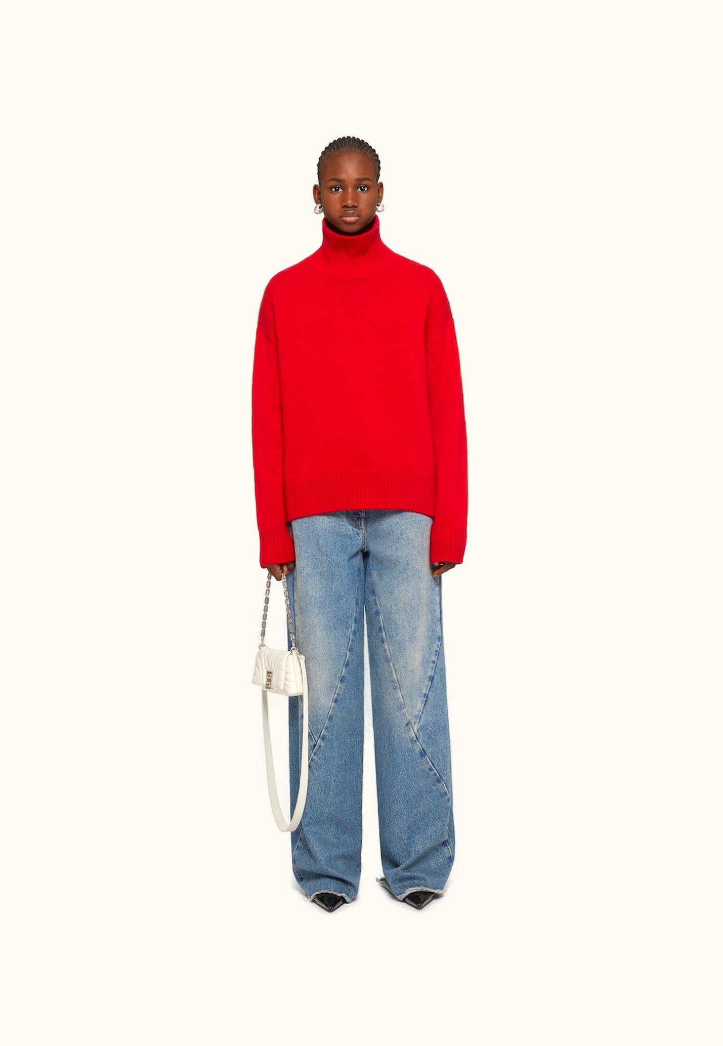 Givenchy Givenchy Turtleneck Sweater In Cashmere - Vermillon