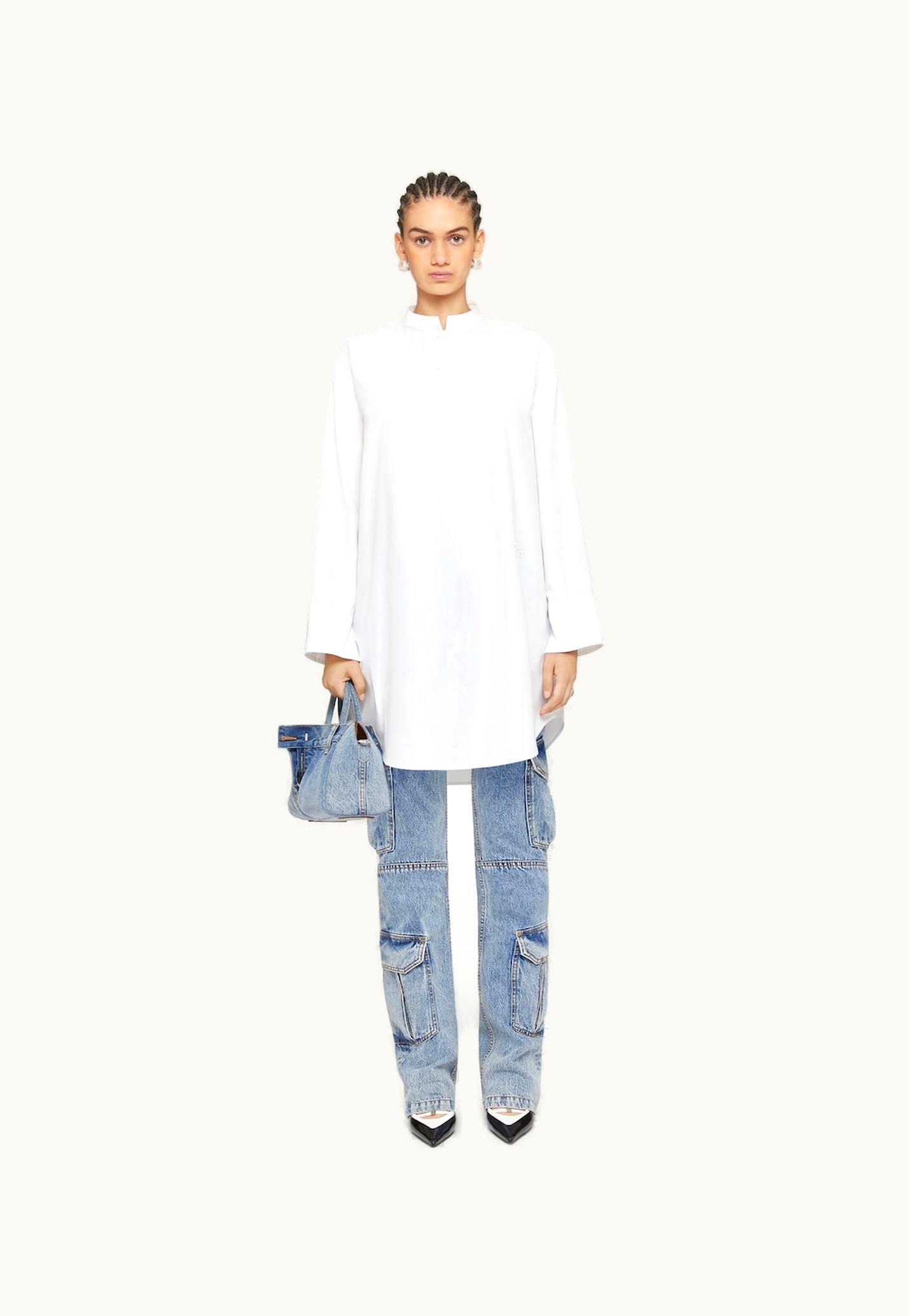 Givenchy Givenchy Shirt Dress In Poplin - White WHITE