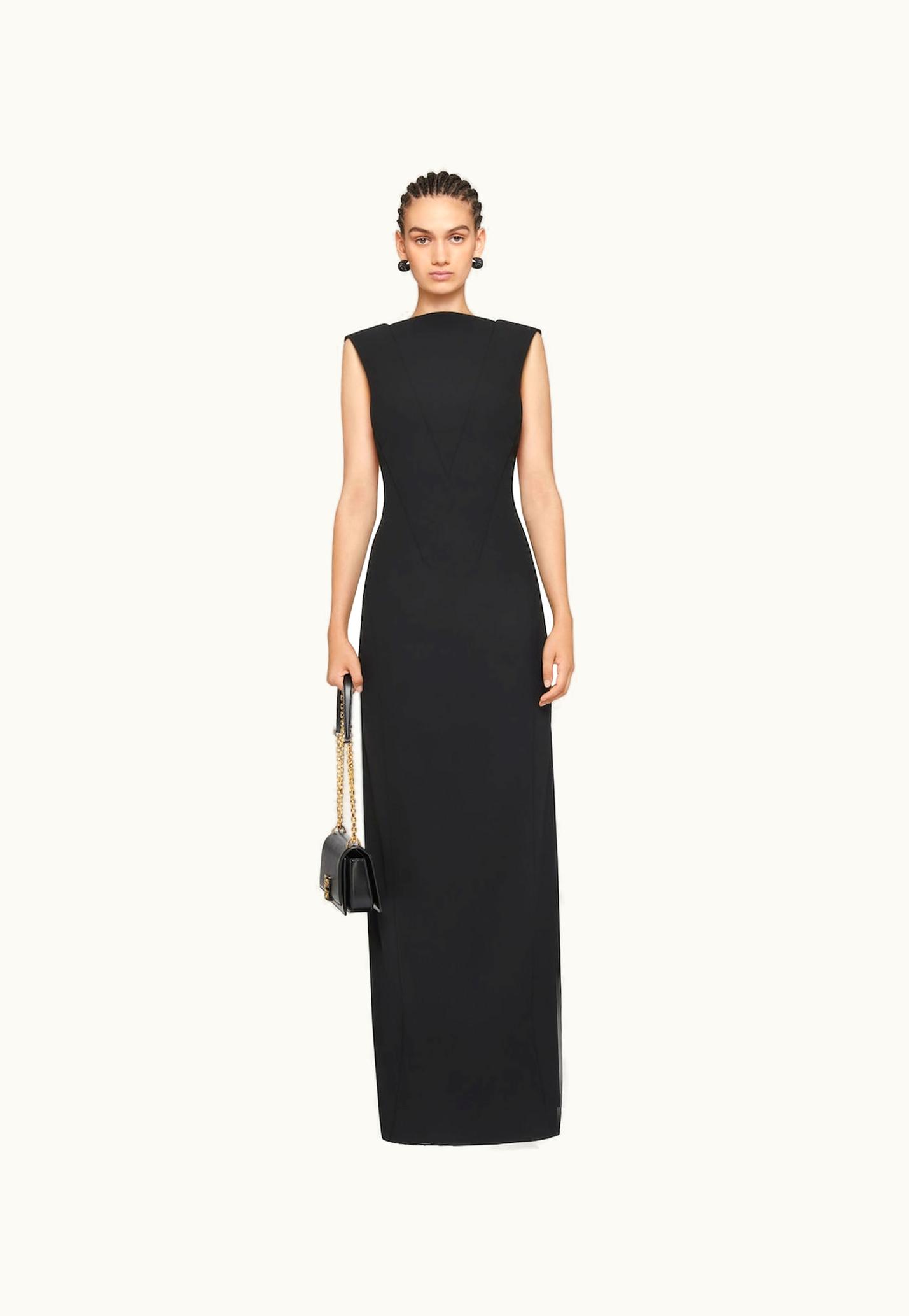 Givenchy Givenchy Evening Dress In Crepe - Black