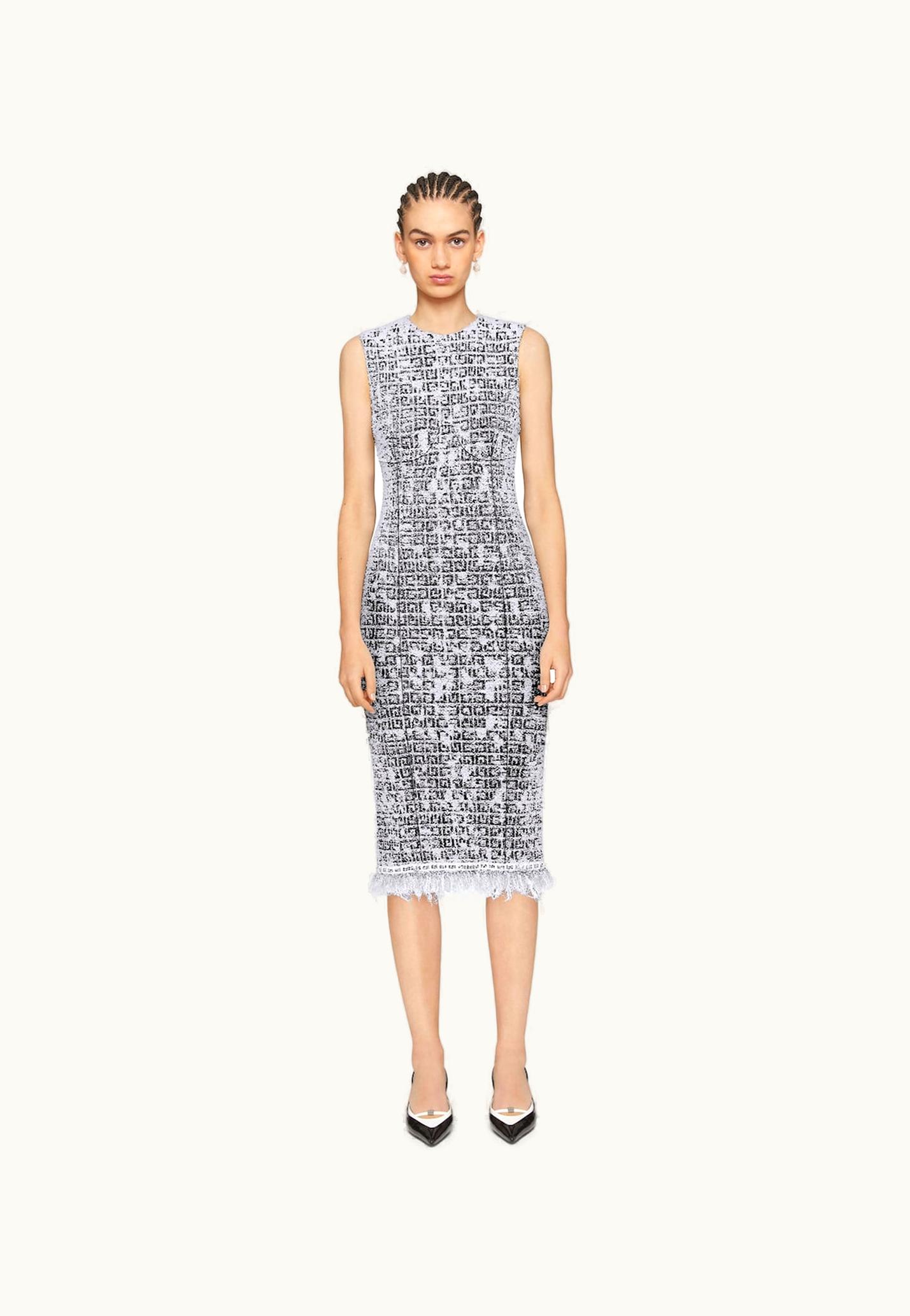 Givenchy Givenchy Dress In 4G Tweed With Chain Detail