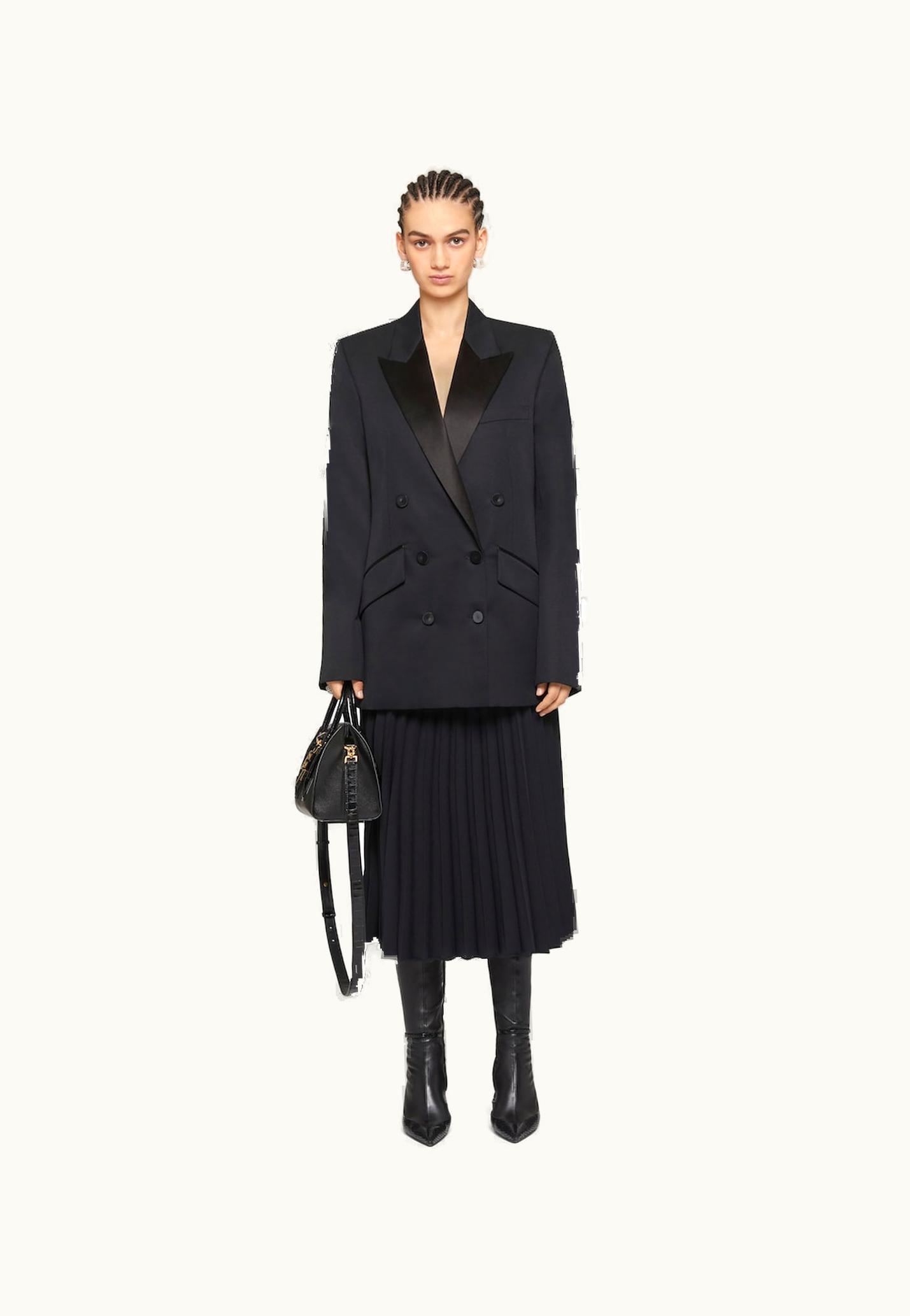 Givenchy Givenchy Jacket In Wool And Mohair With Satin Collar - Black BLACK