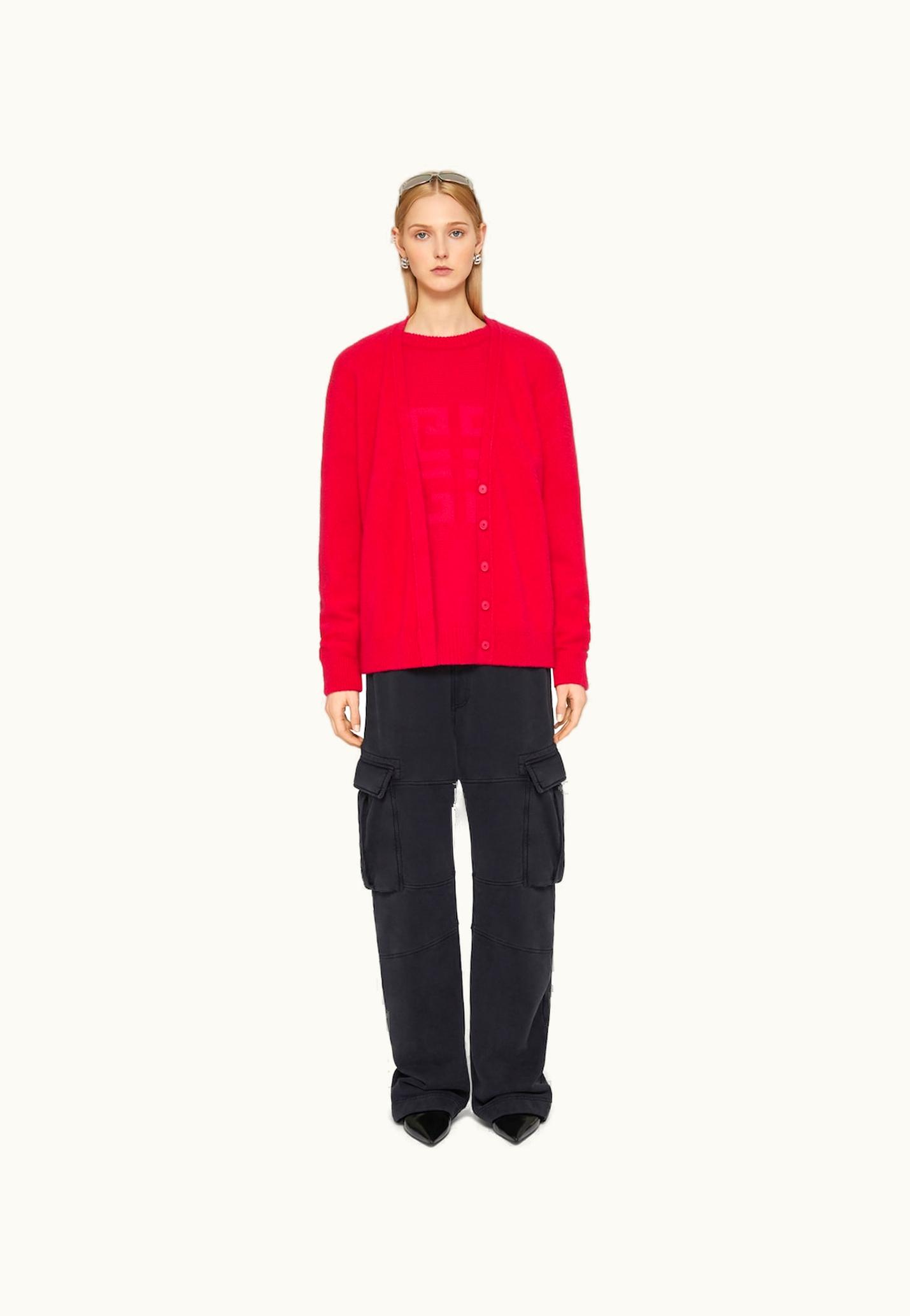 Givenchy Givenchy 4G Cardigan In Cashmere And Silk - Cyclamen