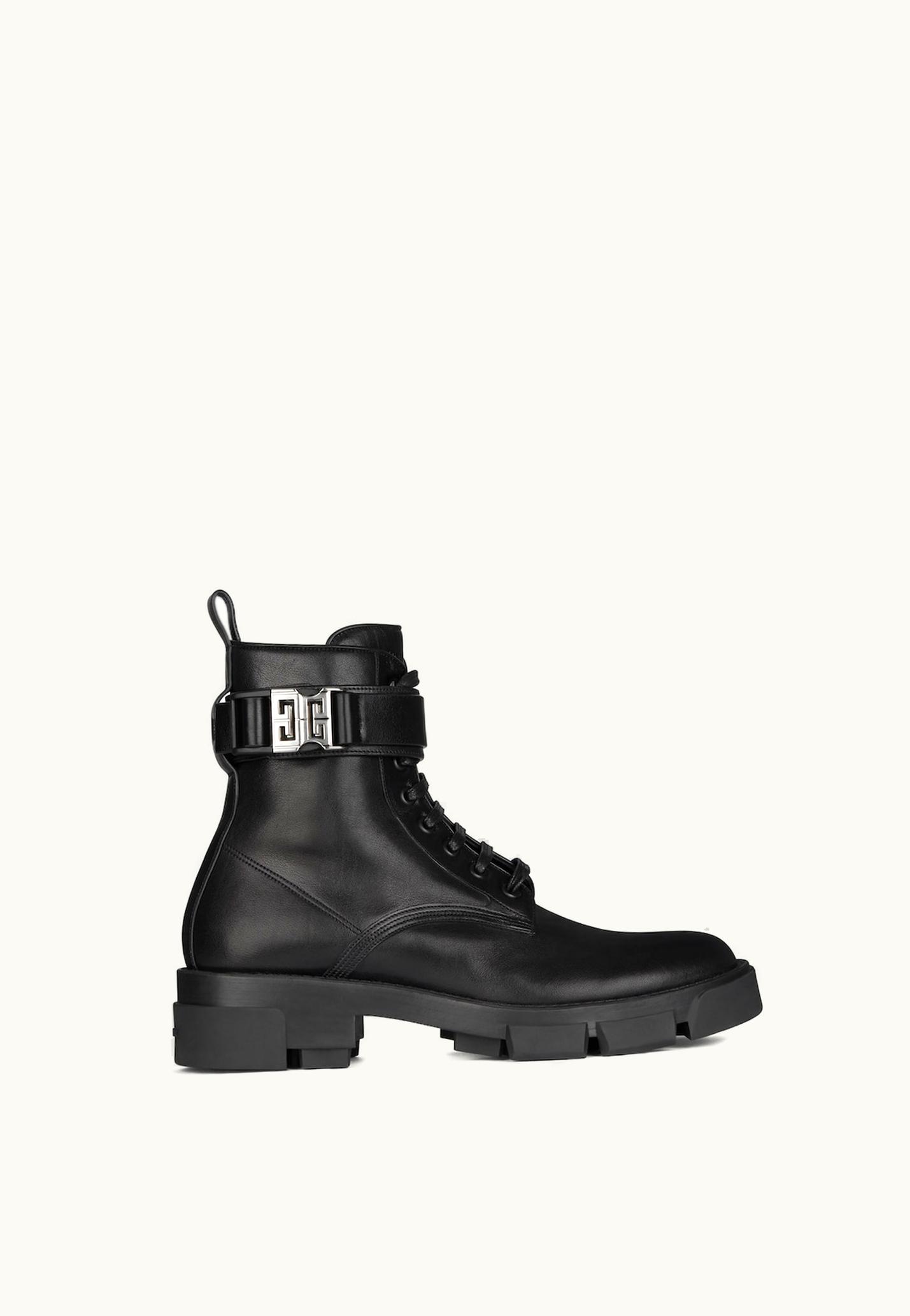 Givenchy Givenchy Terra Boots In Leather With 4G Buckle - Black