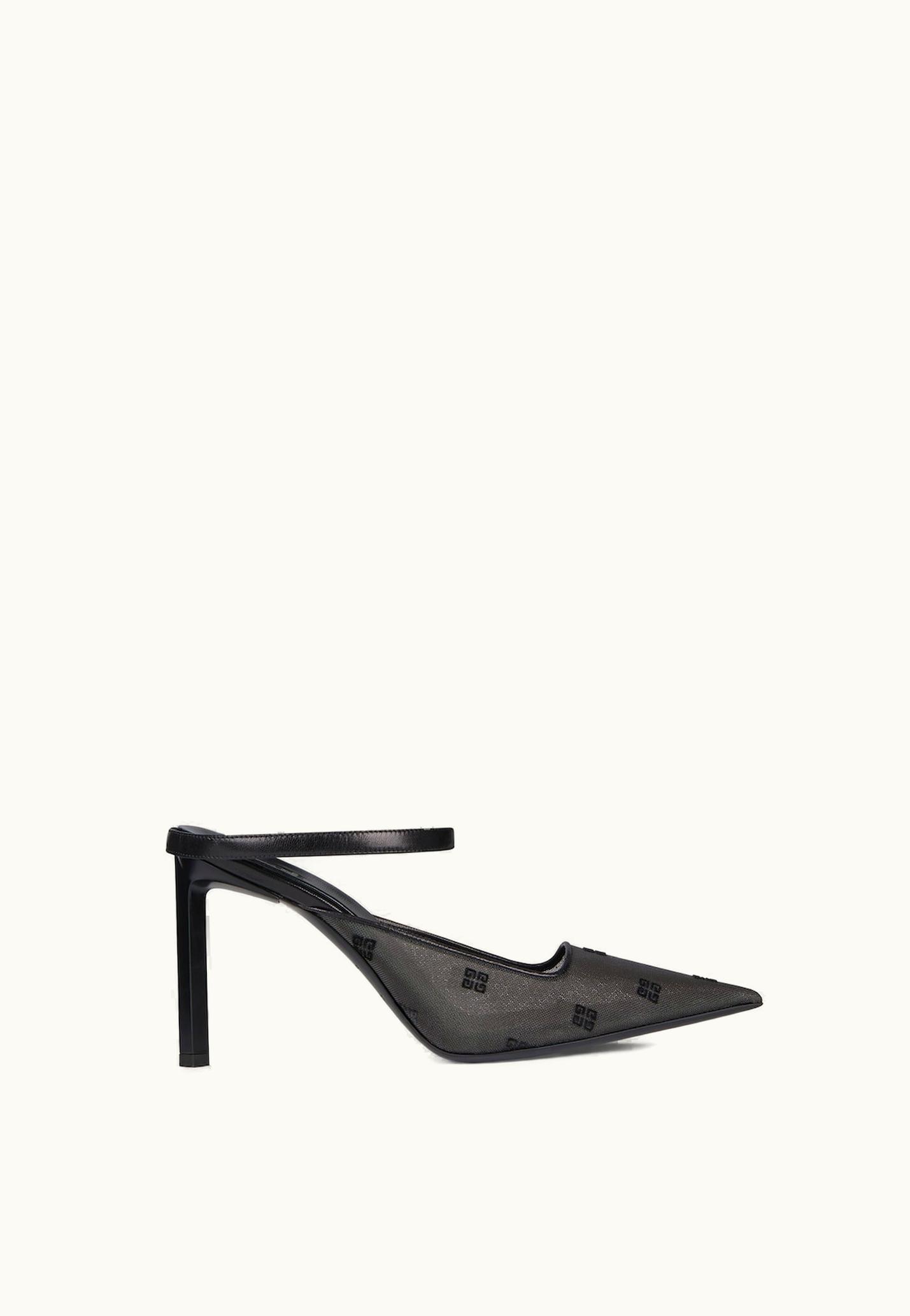 Givenchy Givenchy Show Mules In 4G Mesh - Black