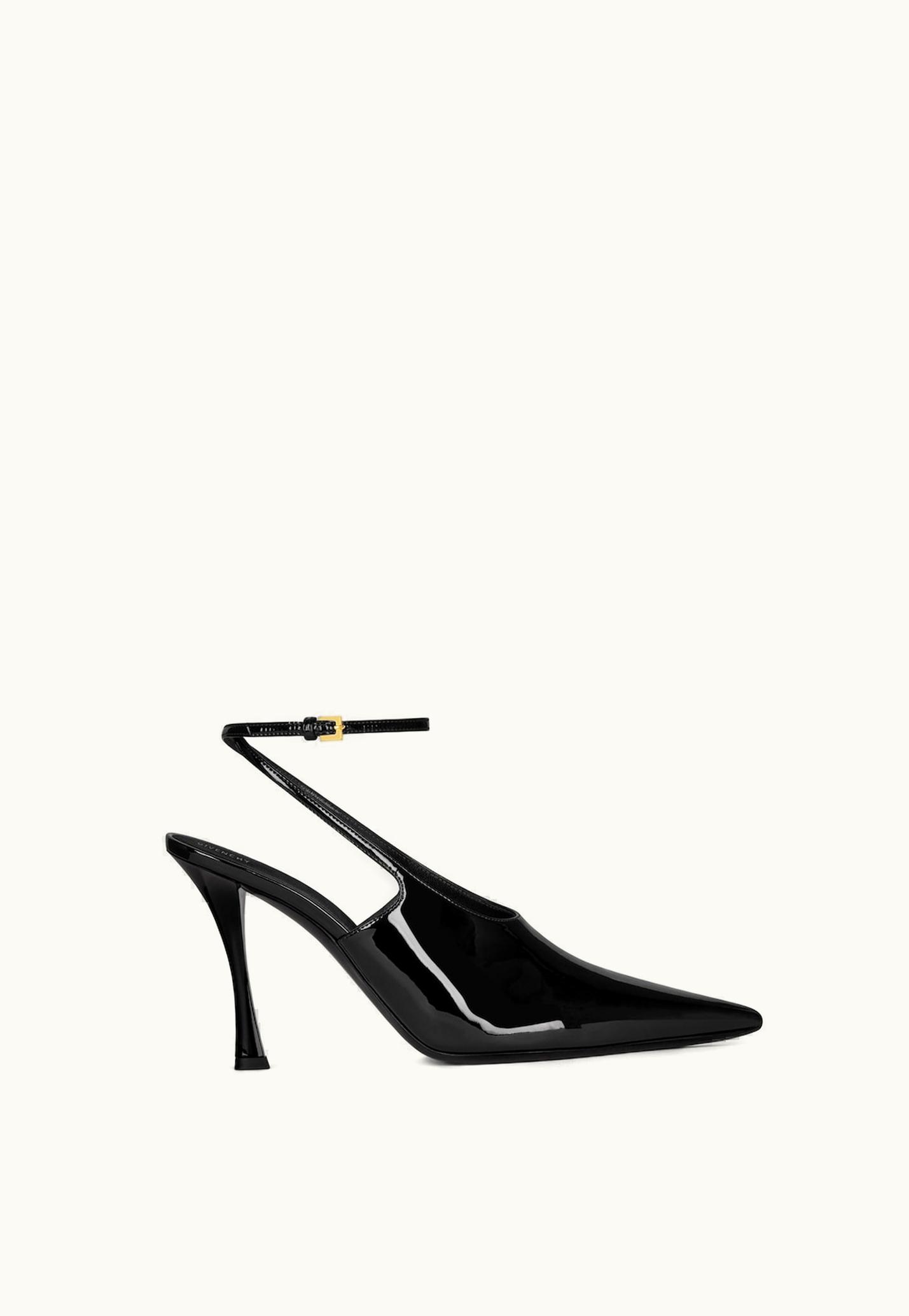 Givenchy Givenchy Show Slingbacks In Patent Leather - Black BLACK