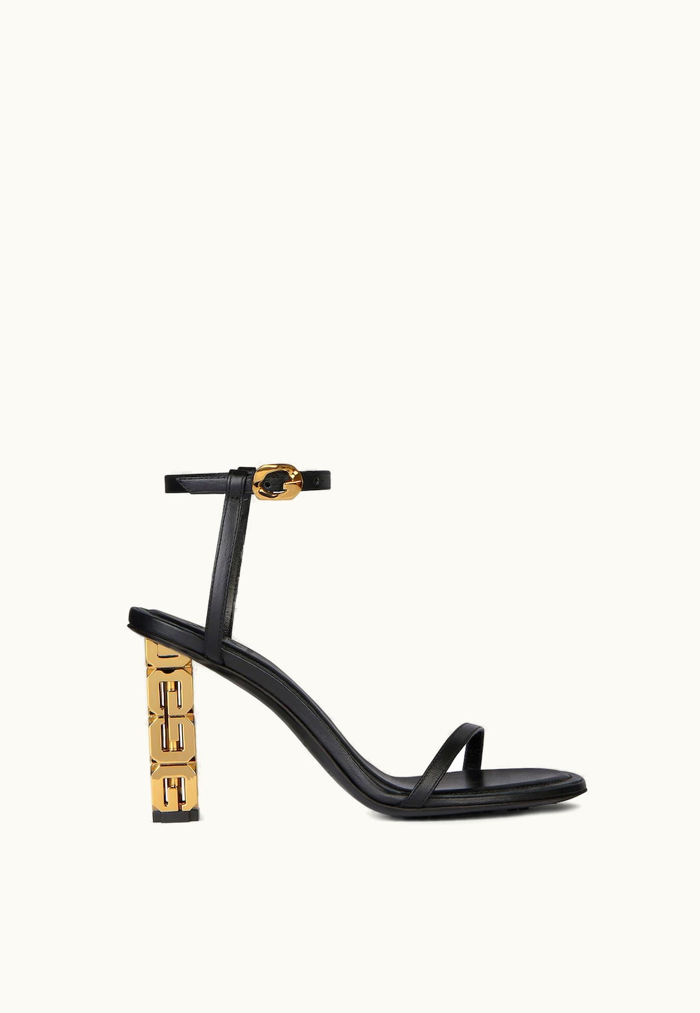 Givenchy Givenchy G Cube Sandals In Leather - Black