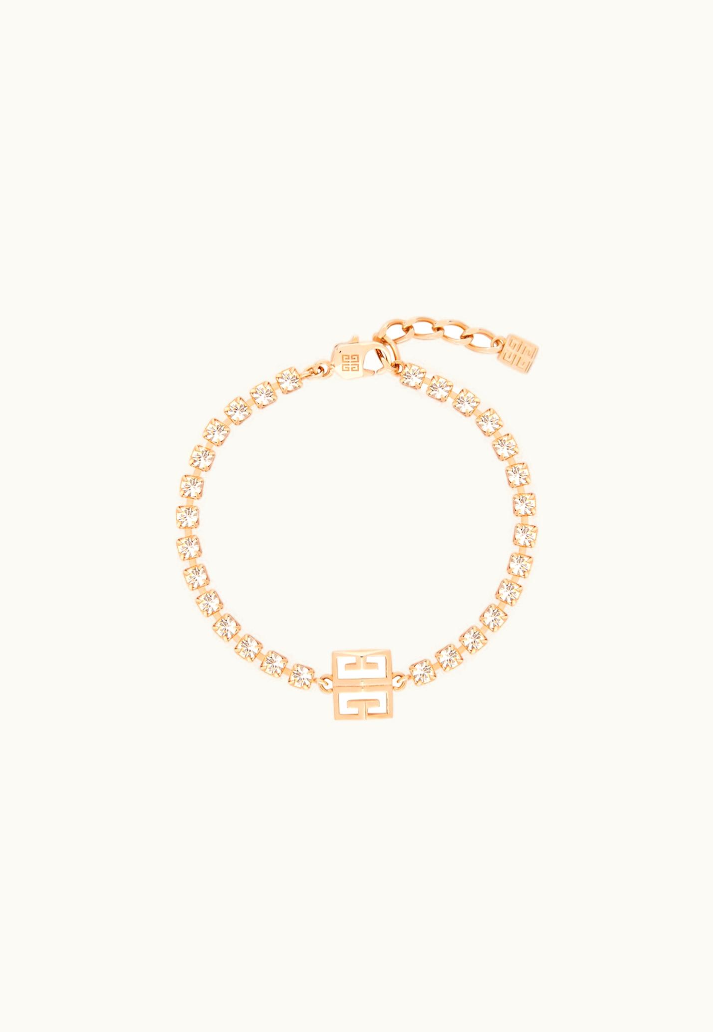 Givenchy Givenchy 4G Bracelet In Metal With Crystals - Rose Gold ROSE GOLD
