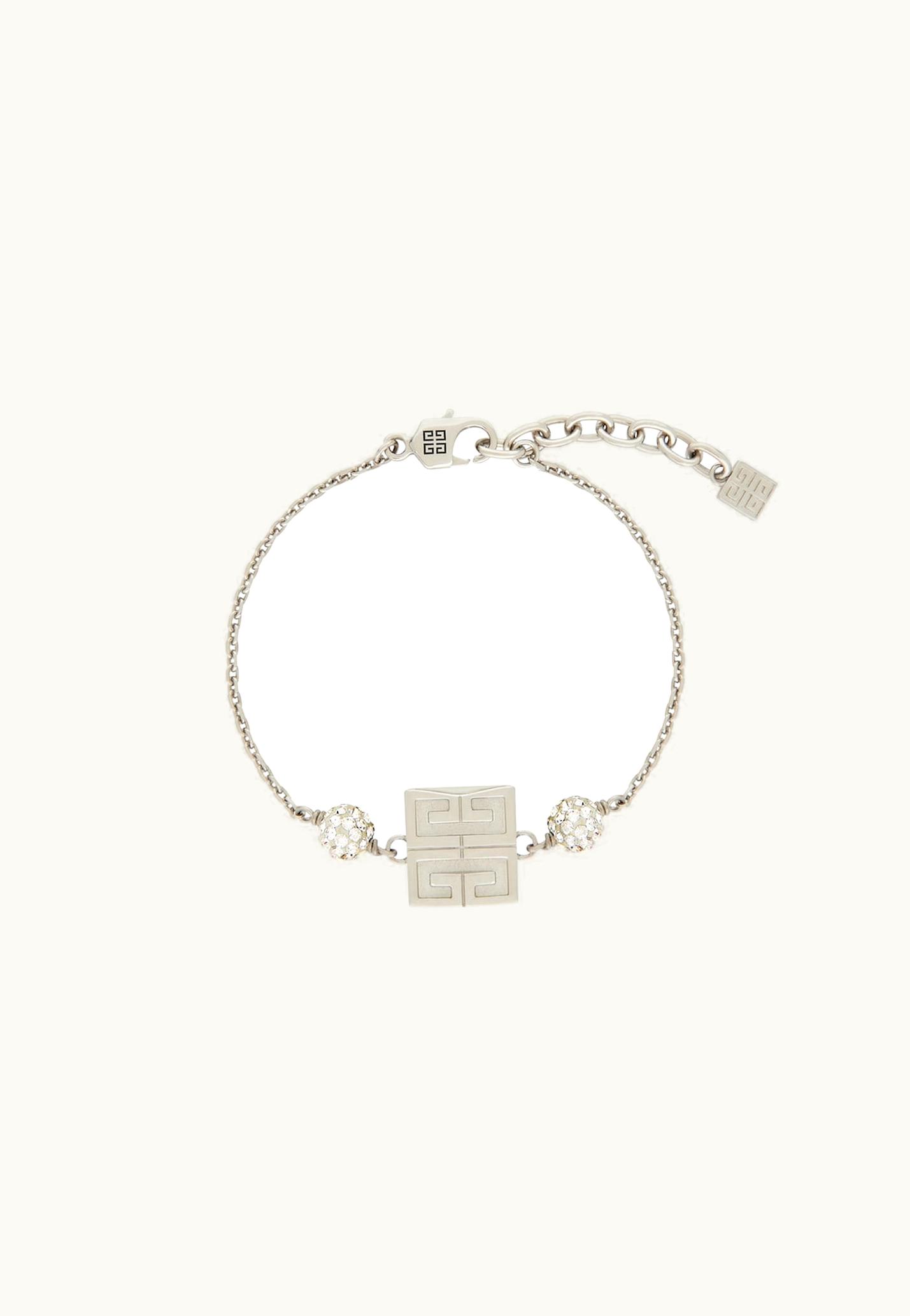 Givenchy Givenchy 4G Bracelet In Metal With Crystals - Silvery