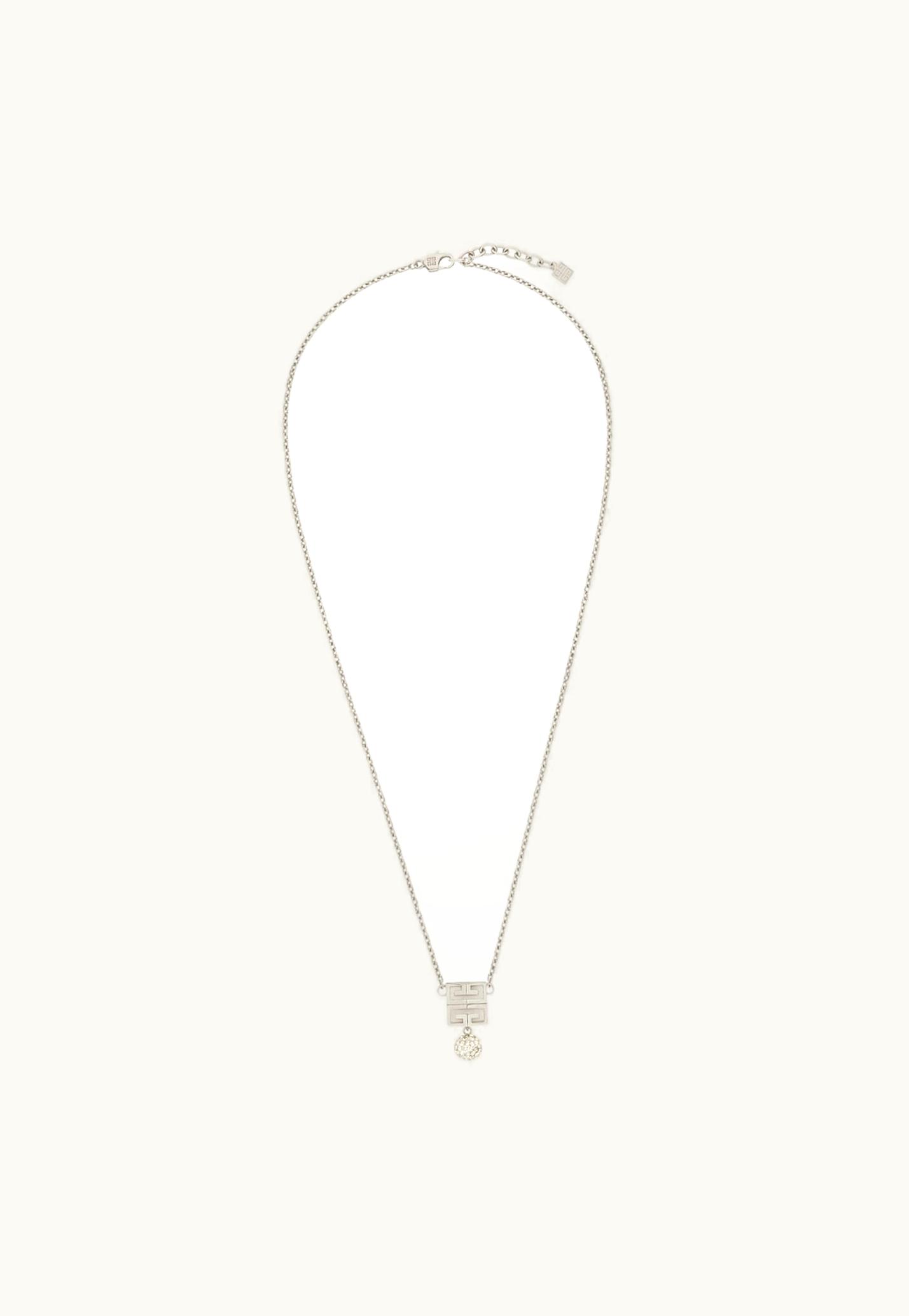 Givenchy Givenchy 4G Necklace In Metal With Crystals - Silvery