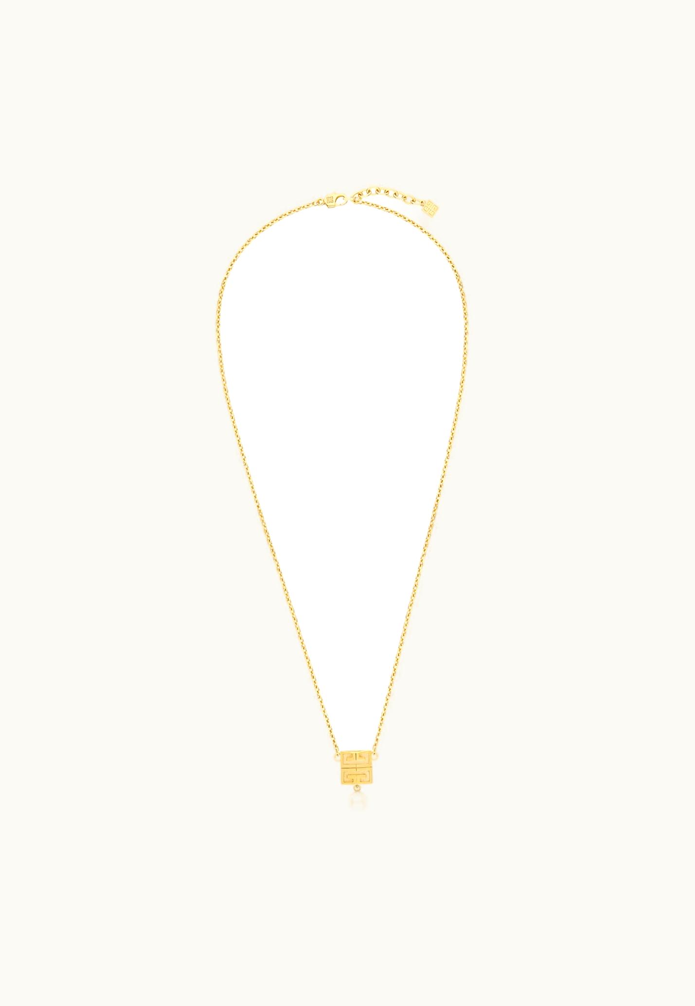 Givenchy Givenchy 4G Necklace In Metal With Pearl - Golden Yellow