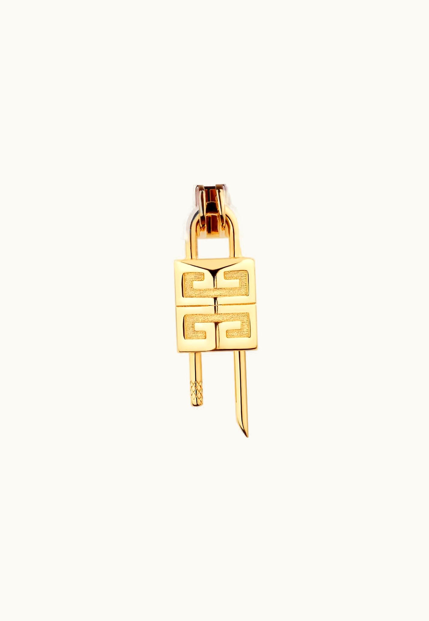 Givenchy Givenchy Mini Lock Ring In Metal - Golden Yellow