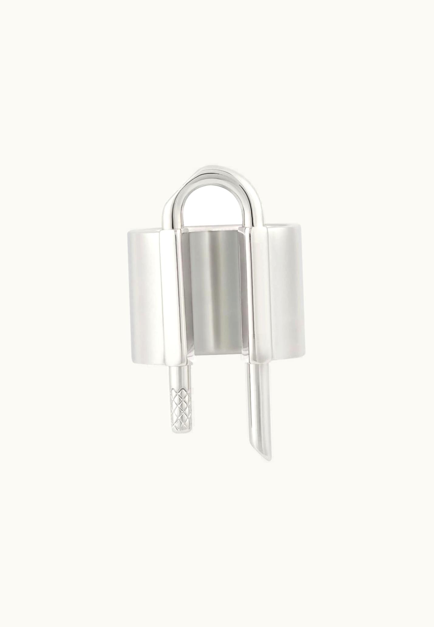 Givenchy Givenchy U Lock Ring In Metal - Silvery