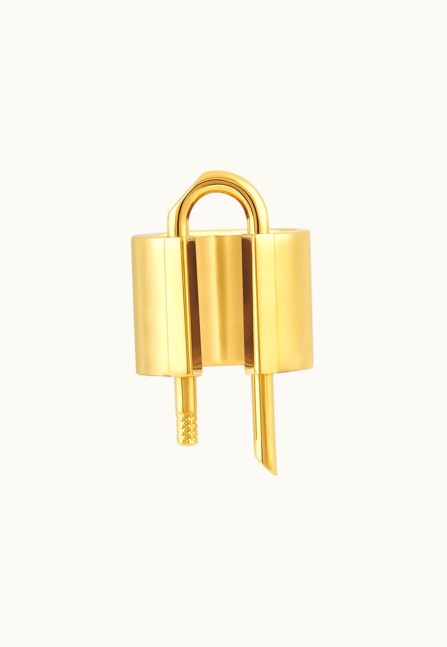 Givenchy Givenchy U Lock Ring In Metal - Golden Yellow