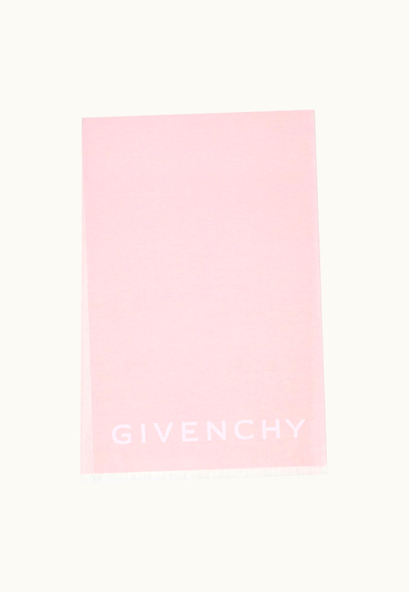 Givenchy Givenchy 4G Scarf In Wool And Cashmere - Blush Pink